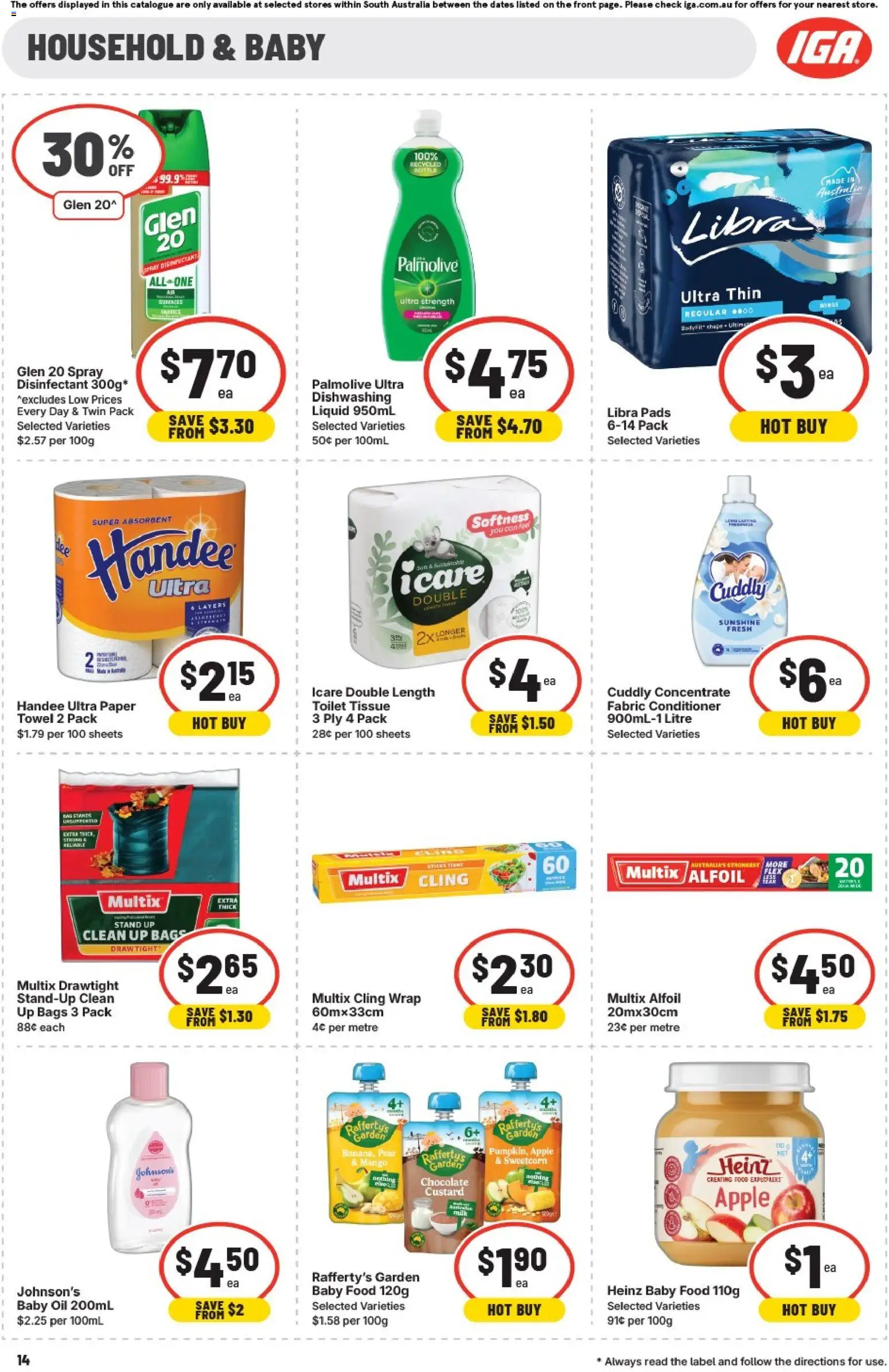 IGA catalogue - valid from 07.01.2026 | Page: 14 | Products: Juice, Chips, Steak, Fridge