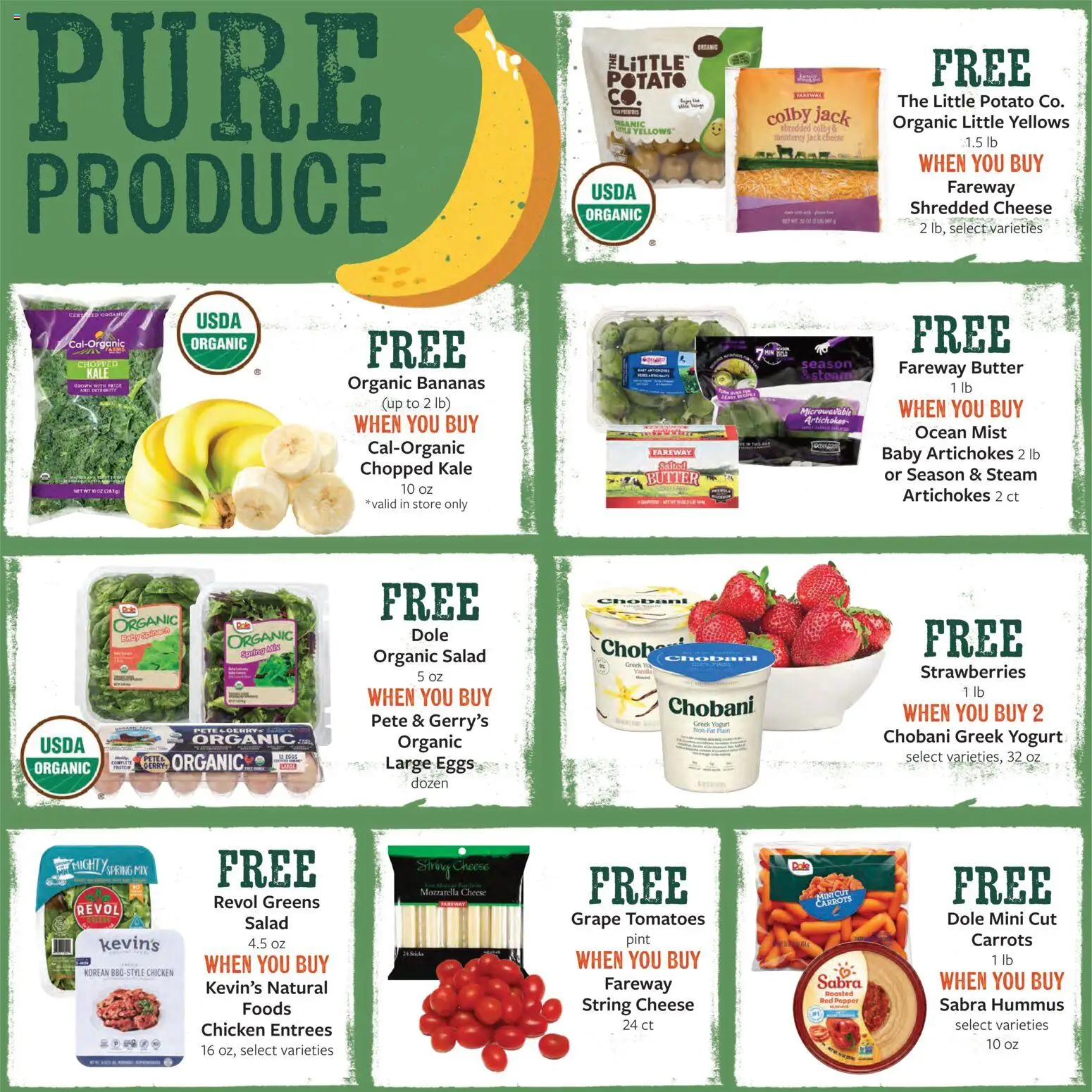 Fareway Weekly Ad - valid from 05.01.2026 | Page: 15 | Products: Spinach, Bananas, Salad, Greens