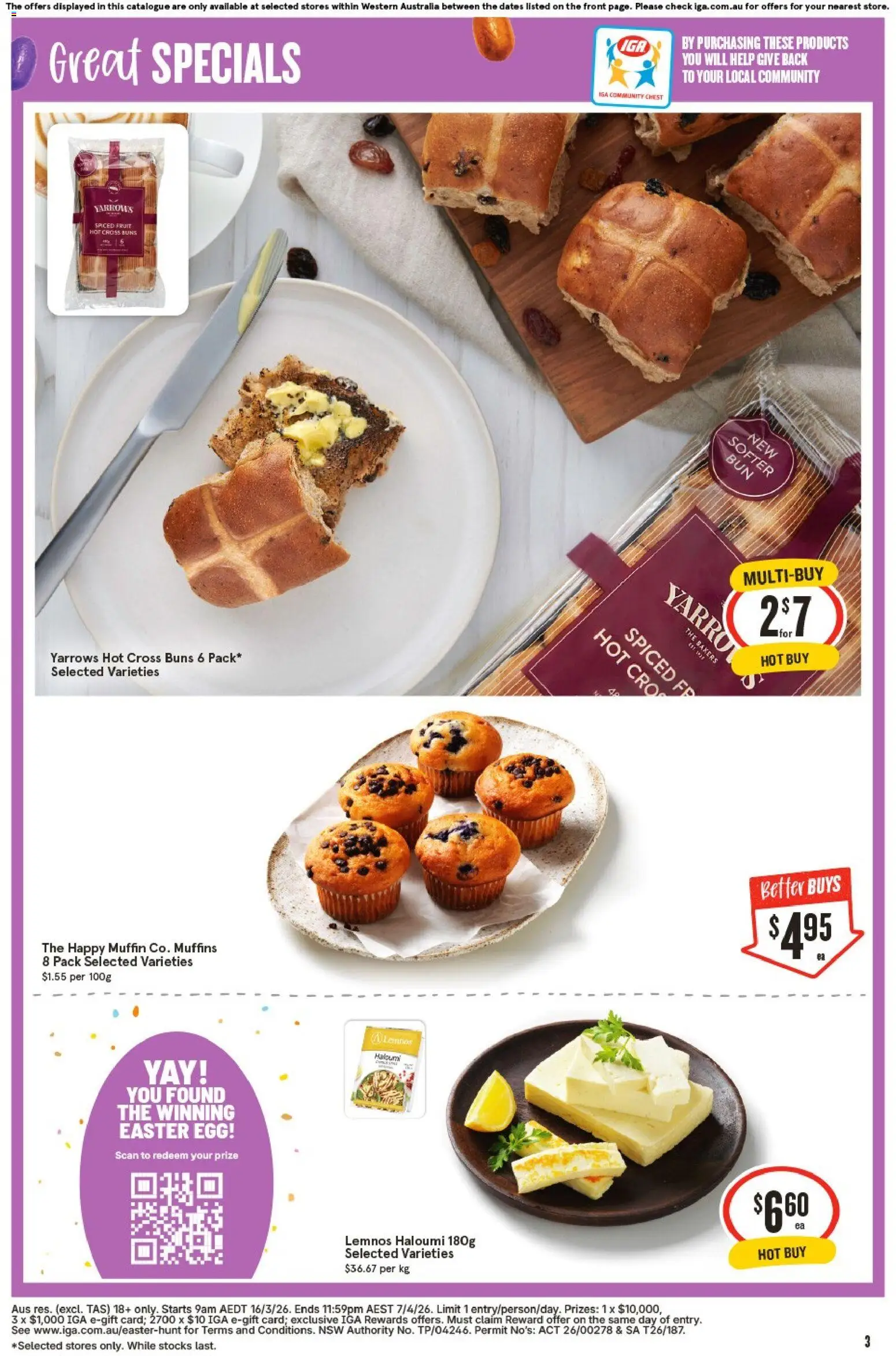 IGA catalogue - valid from 05.04.2026 | Page: 3 | Products: Muffins