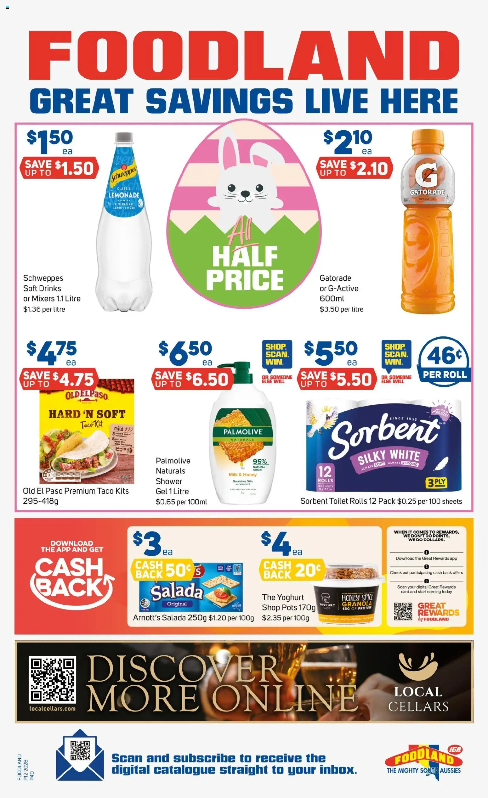 Foodland catalogue - valid from 18.03.2026 | Page: 40 | Products: Toilet, Shower, Milk, Vitamin