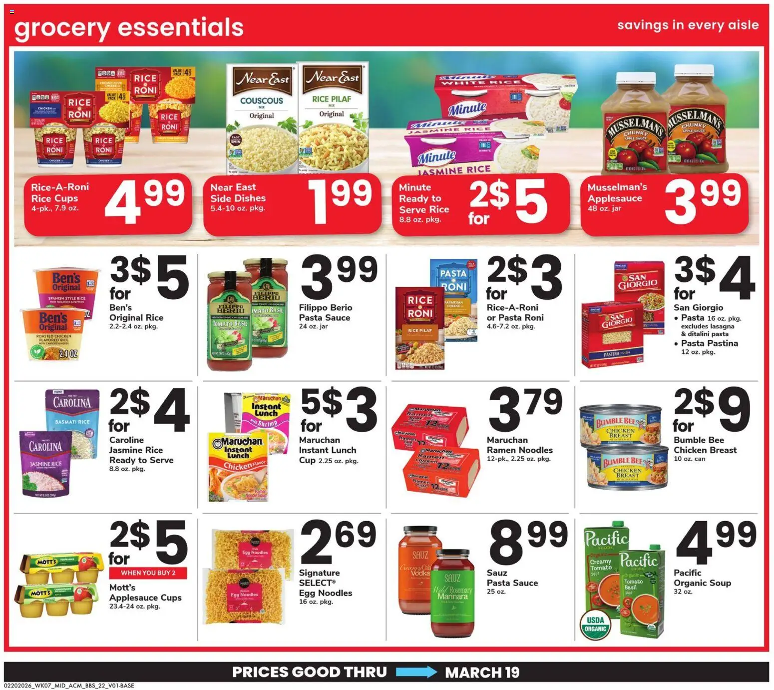 Acme Big Book of Savings - valid from 20.02.2026 | Page: 22 | Products: Cheese, Pasta, Vodka, Sauce