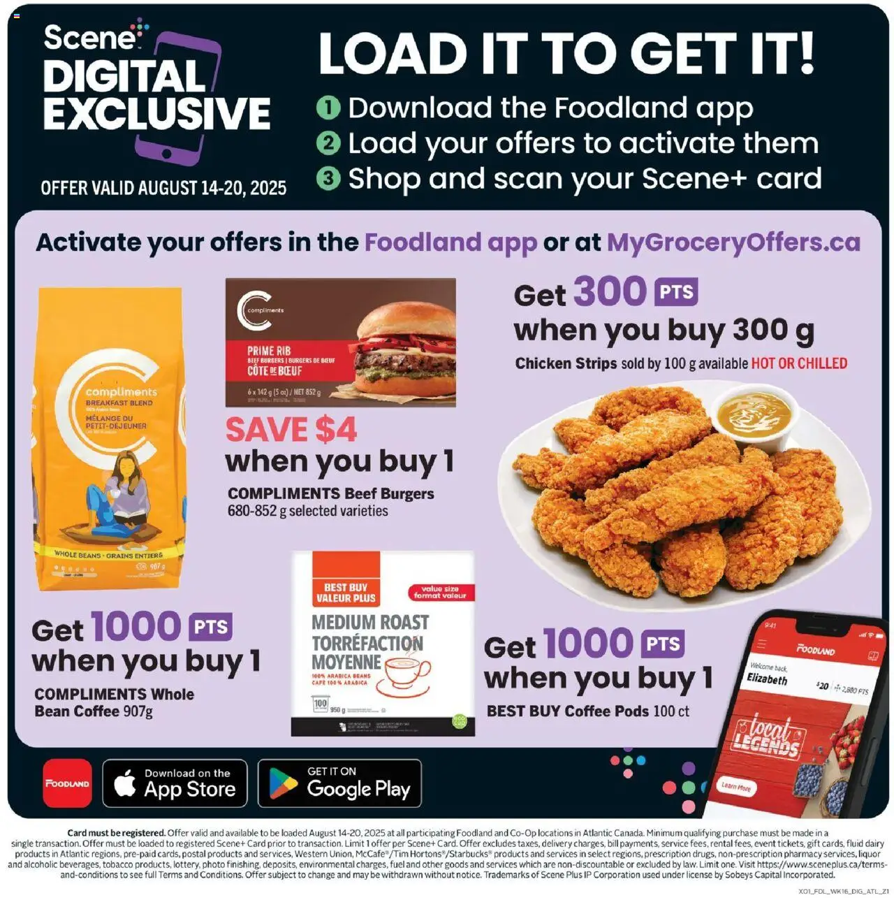 Foodland flyer valid from 14.08.2025 | Page: 10 | Products: Beef, Coffee, Chicken