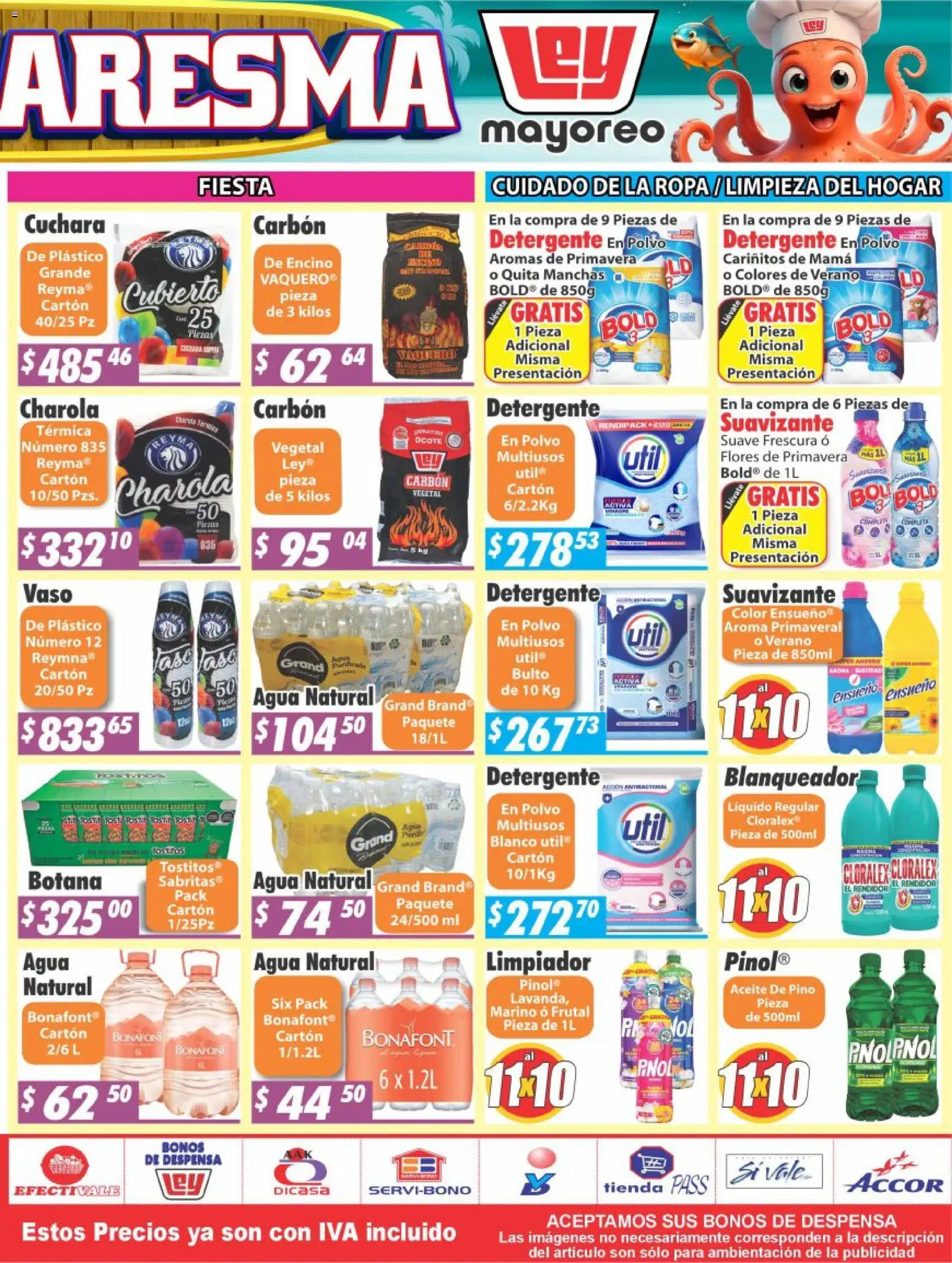 Nuevas ofertas de Casa Ley válidas en toda la República Mexicana desde el 23.03.2026. ¡Encuentra las mejores ofertas en Casa Ley folleto Nogales! | Página: 4 | Productos: Detergente, Limpiador, Ropa, Cuchara