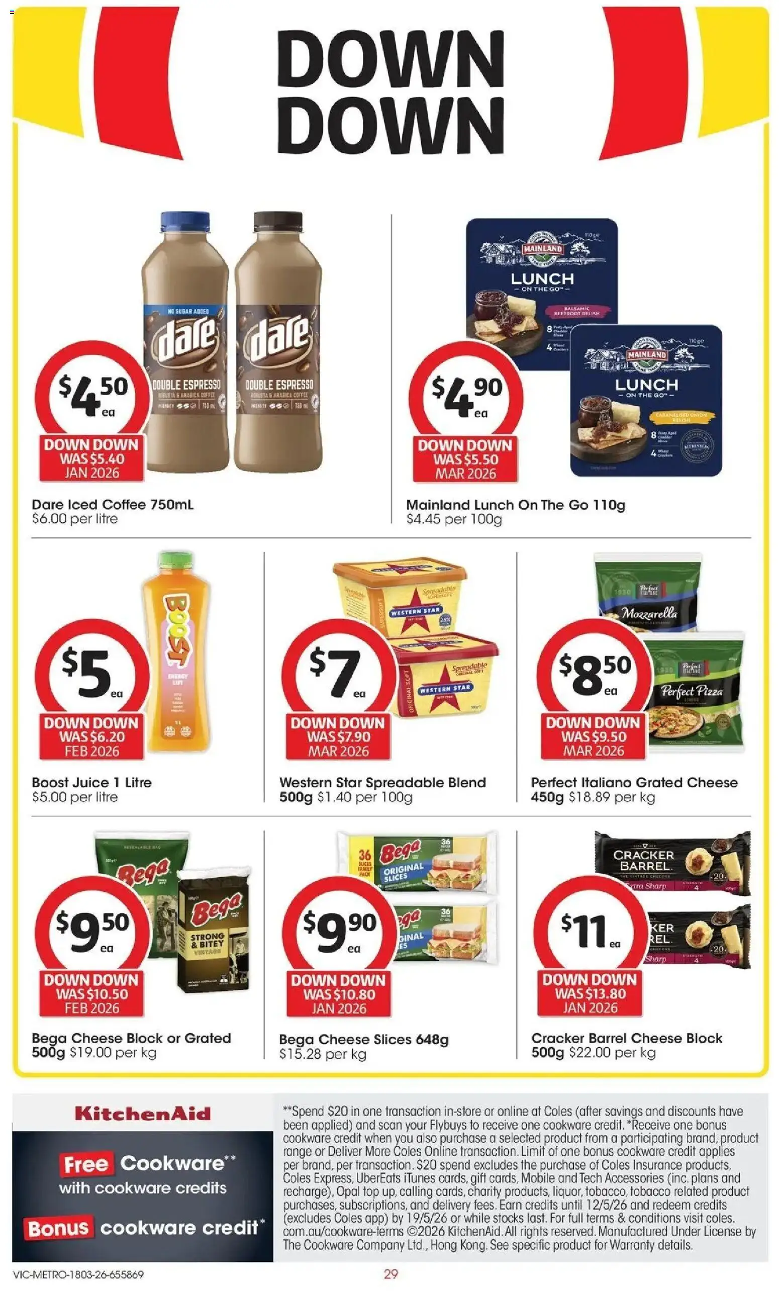 Coles catalogue - valid from 17.03.2026 | Page: 29 | Products: Cookware, Opal, Beetroot, Accessories