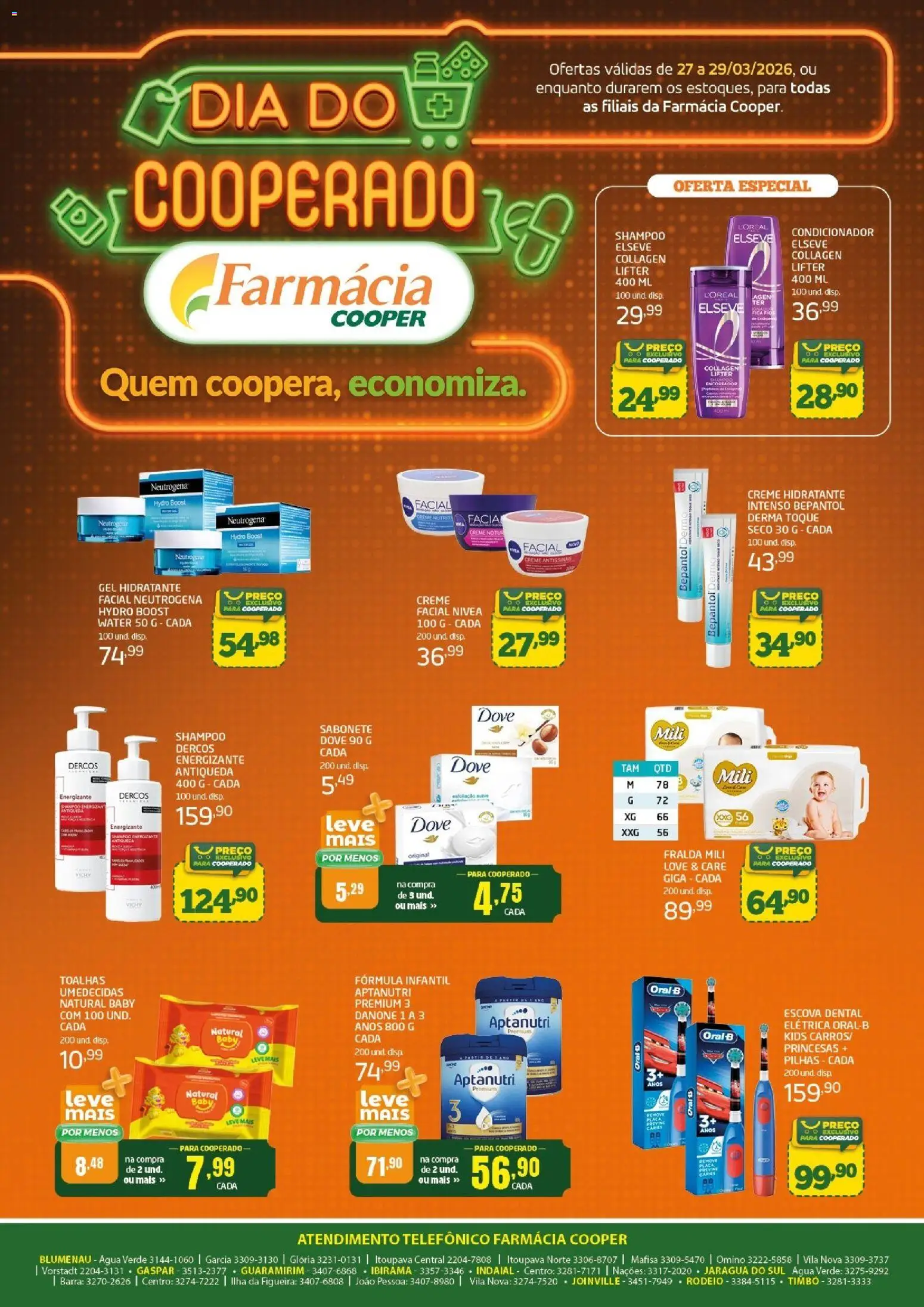Cooper Folheto - válido de 27.03.2026 | Página: 1 | Produtos: Shampoo, Condicionador, Escova, Creme
