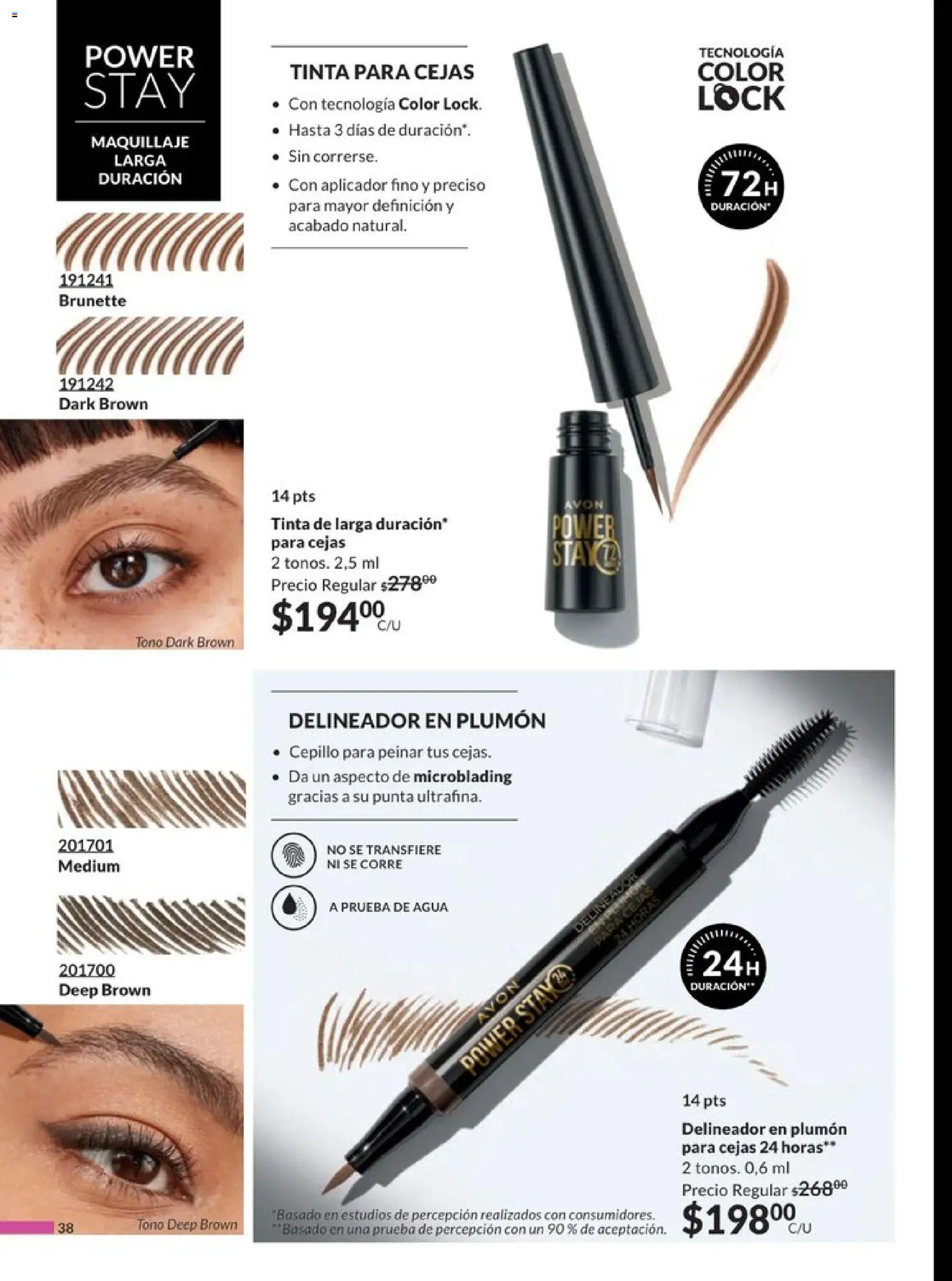 Nuevas ofertas de AVON válidas en toda la República Mexicana desde el 20.12.2025. ¡Encuentra las mejores ofertas en AVON campaña 1 2026! | Página: 43 | Productos: Cepillo, Agua, Maquillaje, Delineador