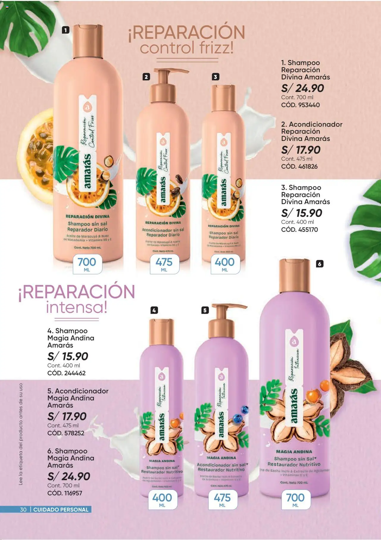 Catálogo Azzorti válido desde 15.09.2025 | Página: 30 | Productos: Shampoo, Acondicionador, Aceite