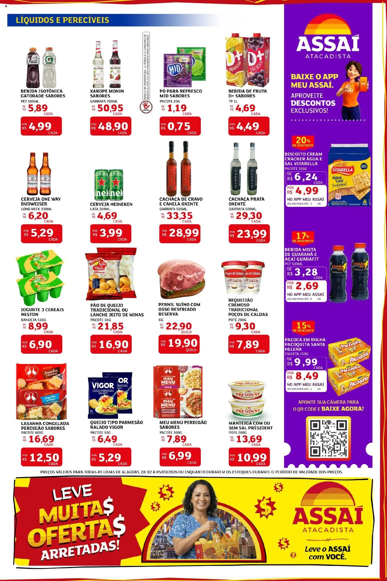 Assaí Atacadista Folheto - válido de 02.03.2026 | Página: 3 | Produtos: Pó, Bandeja, Requeijão, Canela