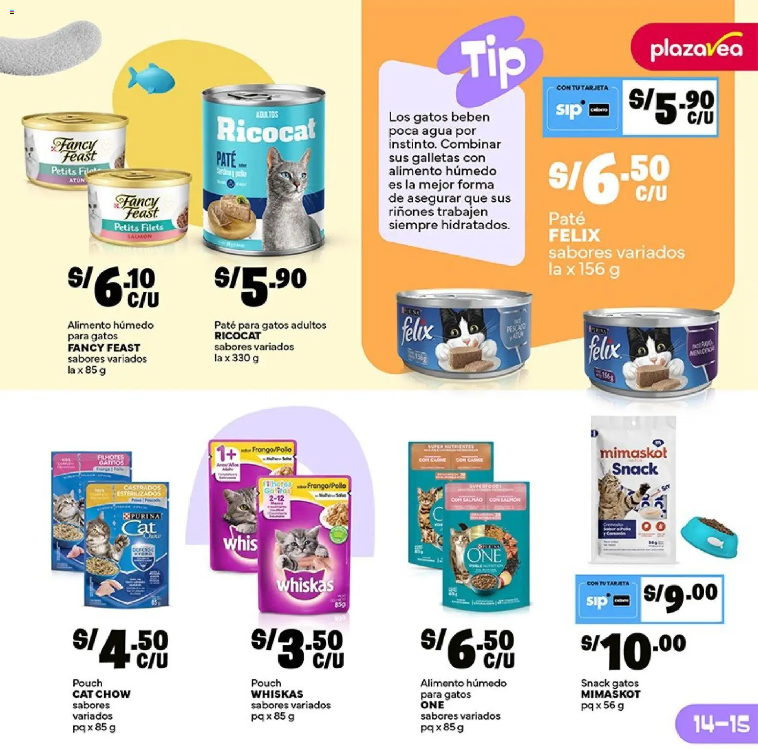 Catálogo Plaza Vea válido desde 06.04.2026 | Página: 15 | Productos: Pescado, Galletas