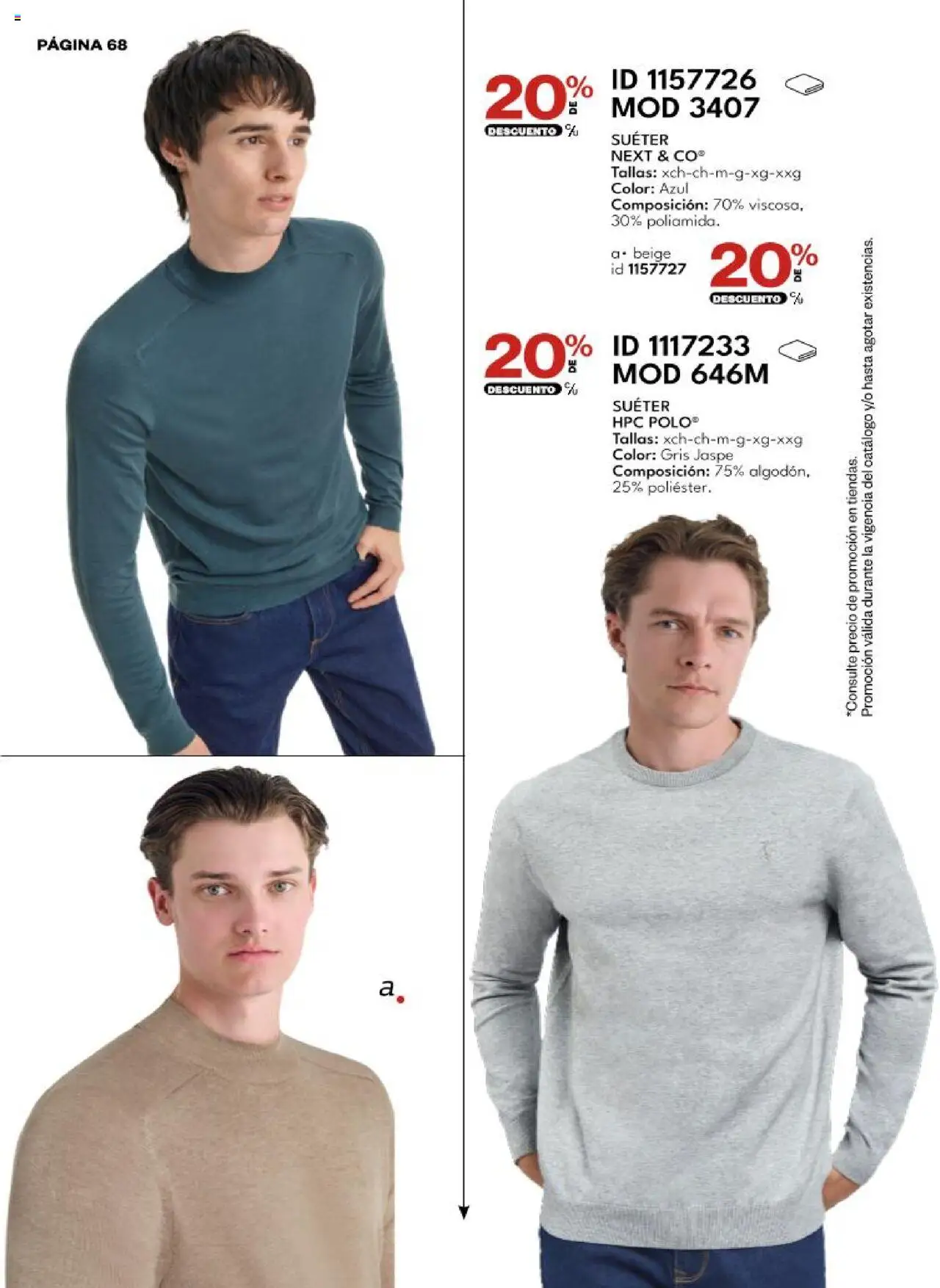 Nuevas ofertas de Price Shoes válidas en toda la República Mexicana desde el 06.10.2025. ¡Encuentra las mejores ofertas en Price Shoes - Catálogo - 10 Pagos sin Intereses! | Página: 68 | Productos: Suéter