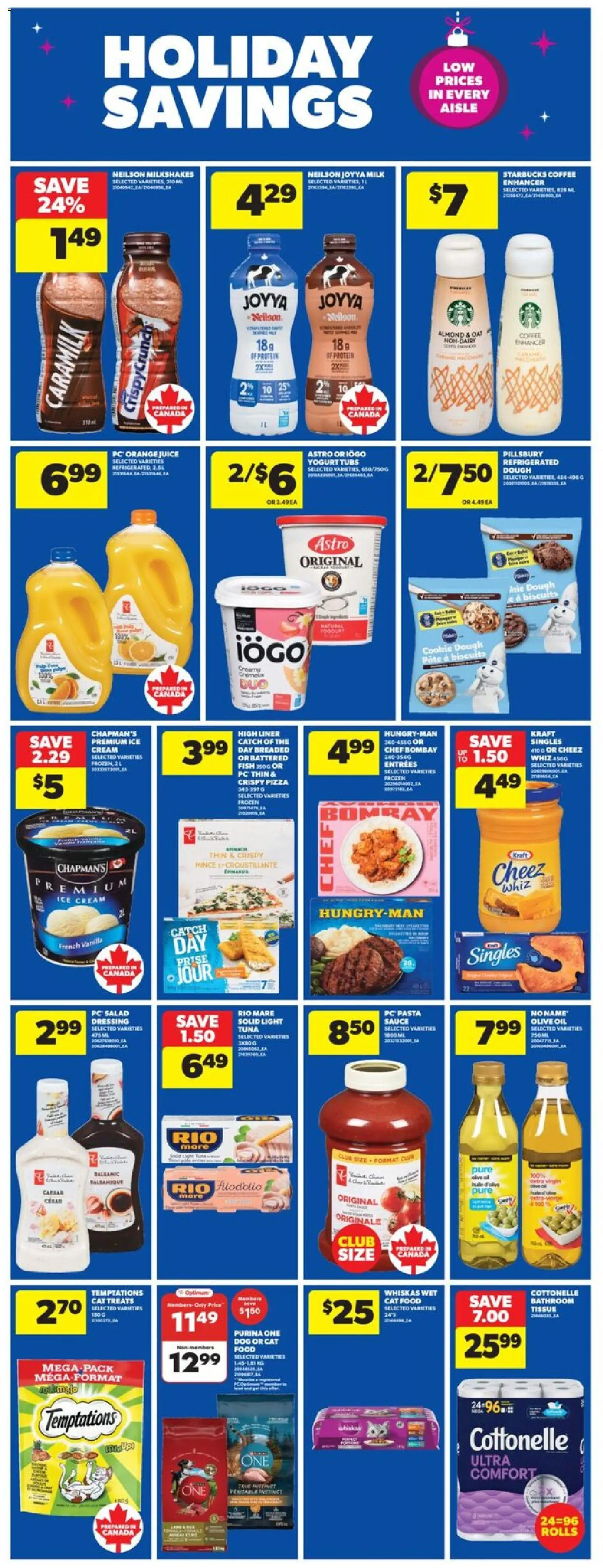 Real Canadian Superstore flyer valid from 13.11.2025 | Page: 25 | Products: Fish, Cream, Ice cream, Coffee
