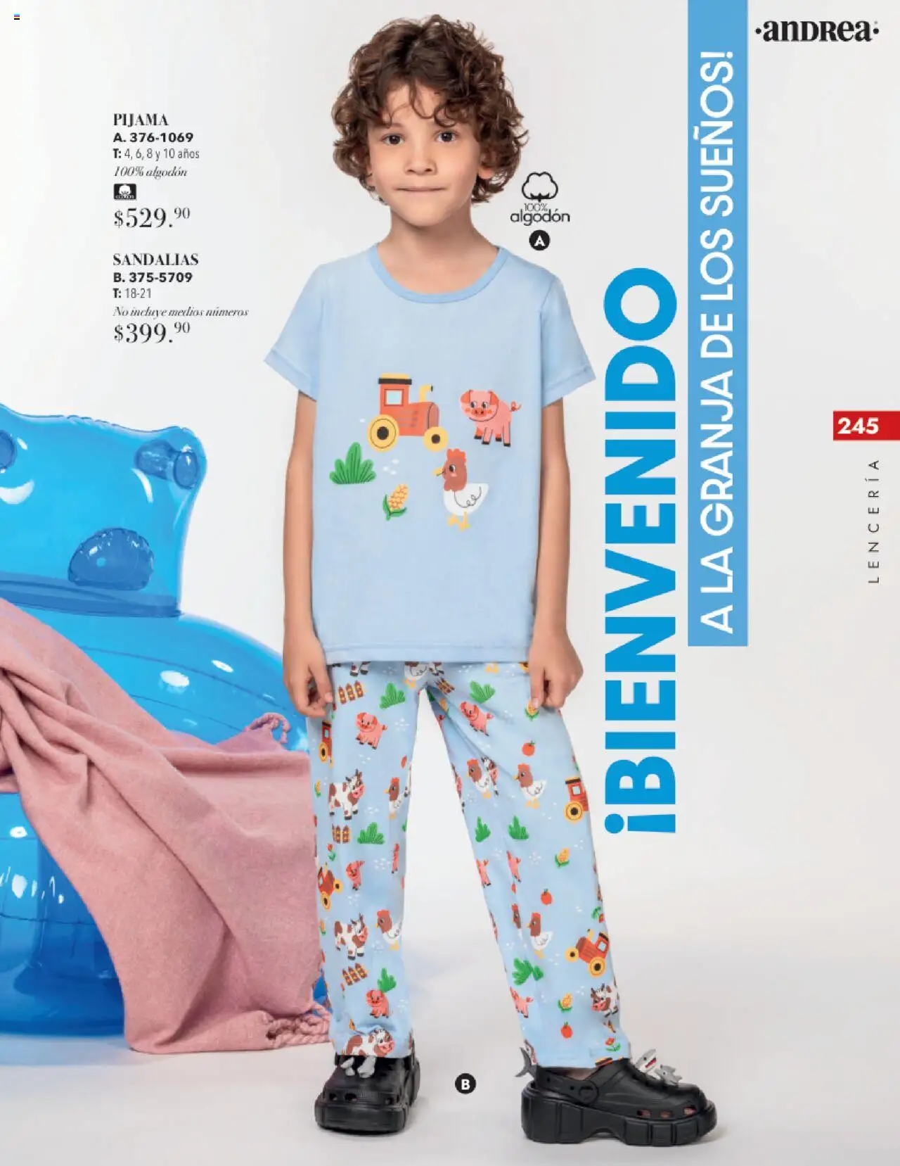 Nuevas ofertas de Andrea válidas en toda la República Mexicana desde el 17.08.2025. ¡Encuentra las mejores ofertas en Andrea - Catálogo Tropical Otoño / Invierno! | Página: 245 | Productos: Pijama, Algodón, Sandalias, Lenceria