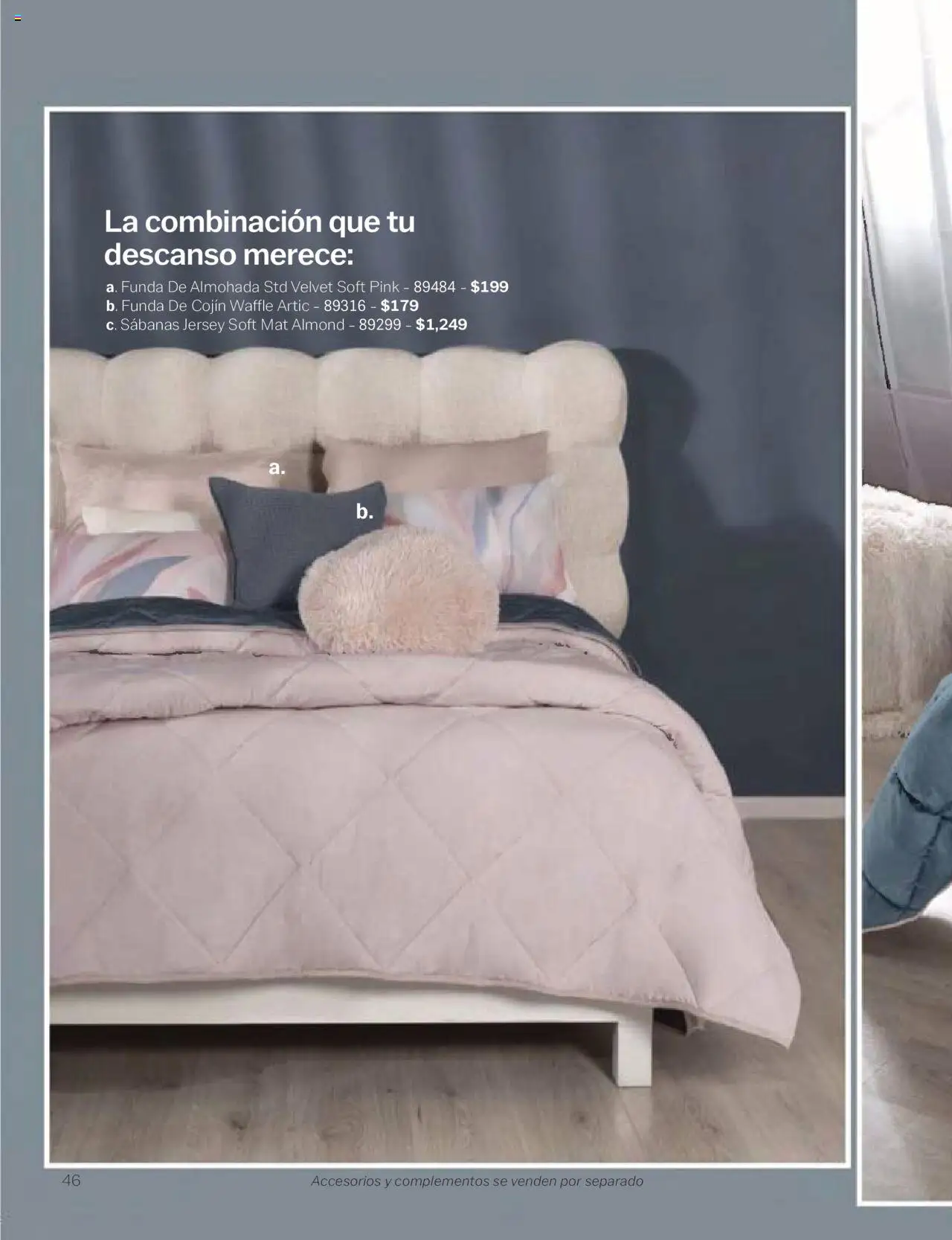 Nuevas ofertas de Vianney válidas en toda la República Mexicana desde el 24.01.2025. ¡Encuentra las mejores ofertas en Vianney catálogo Chavos! | Página: 48 | Productos: Funda, Funda de almohada, Almohada, Sabanas