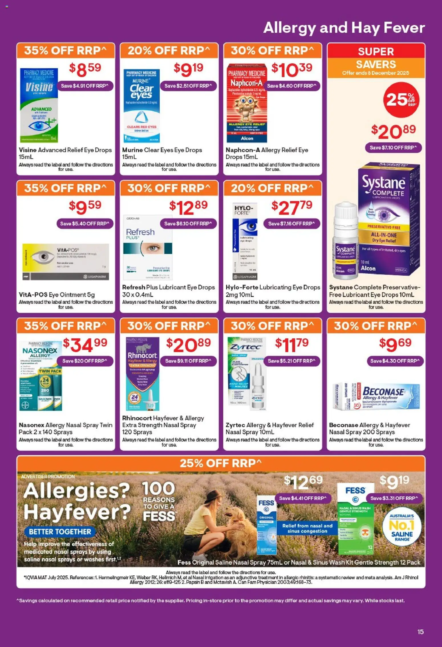 Discount Drug Stores catalogue - valid from 12.11.2025 | Page: 15 | Products: Irrigation, Lubricant, Nasal spray, Allergy