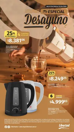 Vista previa Hipermercado Libertad - Especial Desayuno 2026 válido desde el 01.04.2026