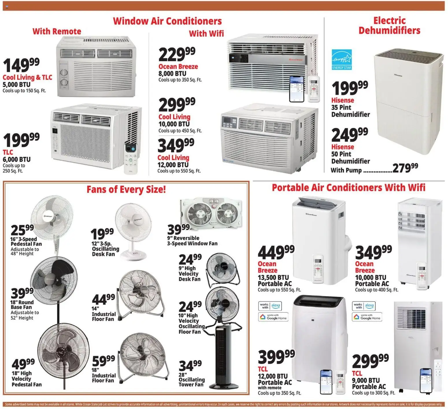 Ocean State Job Lot Weekly Ad - valid from 23.04.2026 | Page: 16 | Products: Pump, Desk, Dehumidifier, Fan