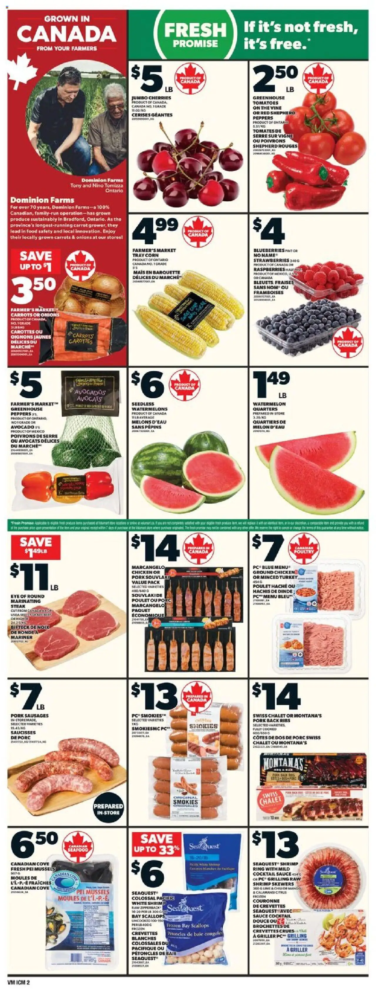 Valu Mart flyer valid from 28.08.2025 | Page: 5 | Products: PC, Chicken, Pork, Tomatoes