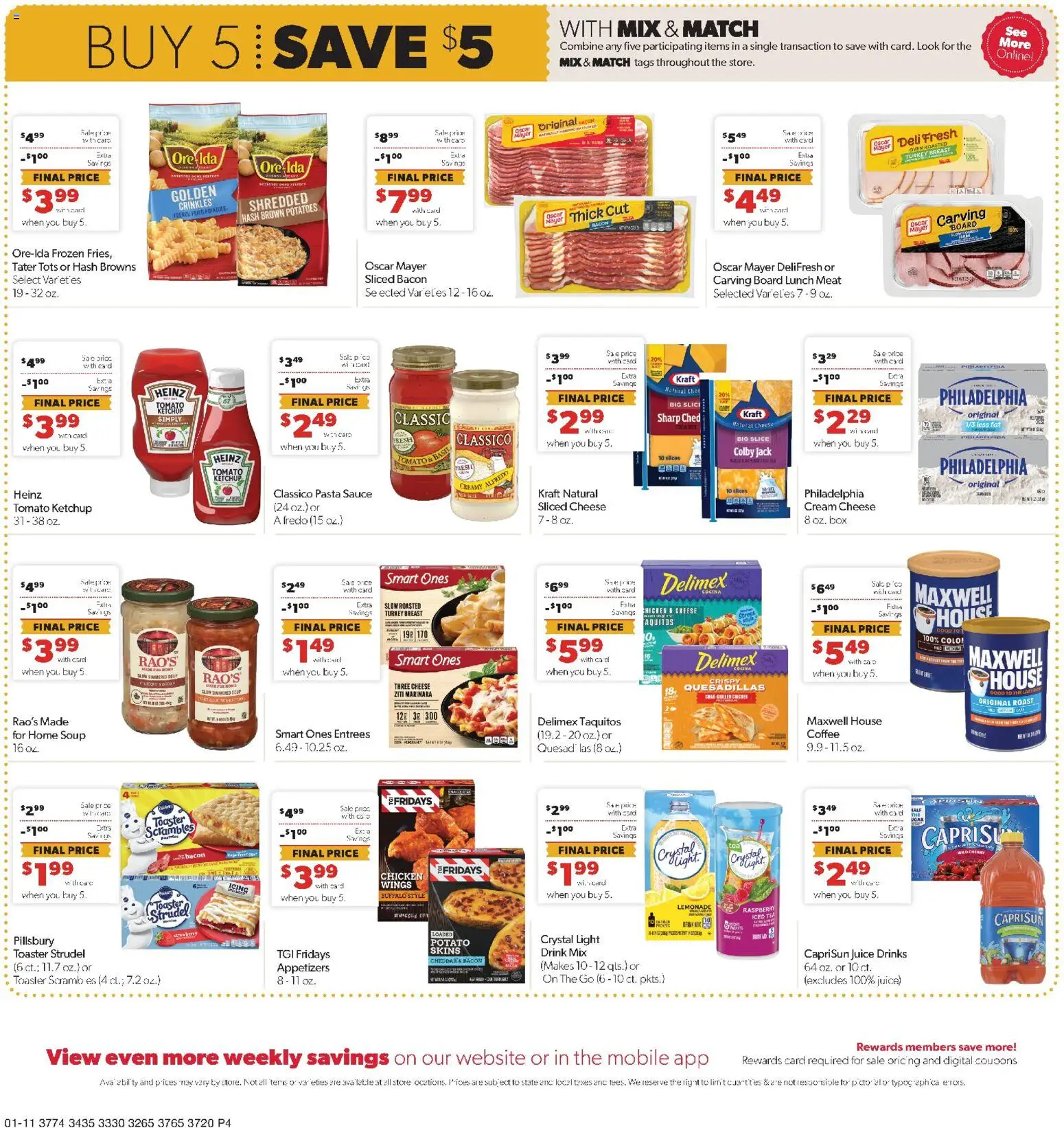 Family Fare Weekly Ad - valid from 11.01.2026 | Page: 4 | Products: Box, Coffee, Juice, Tea