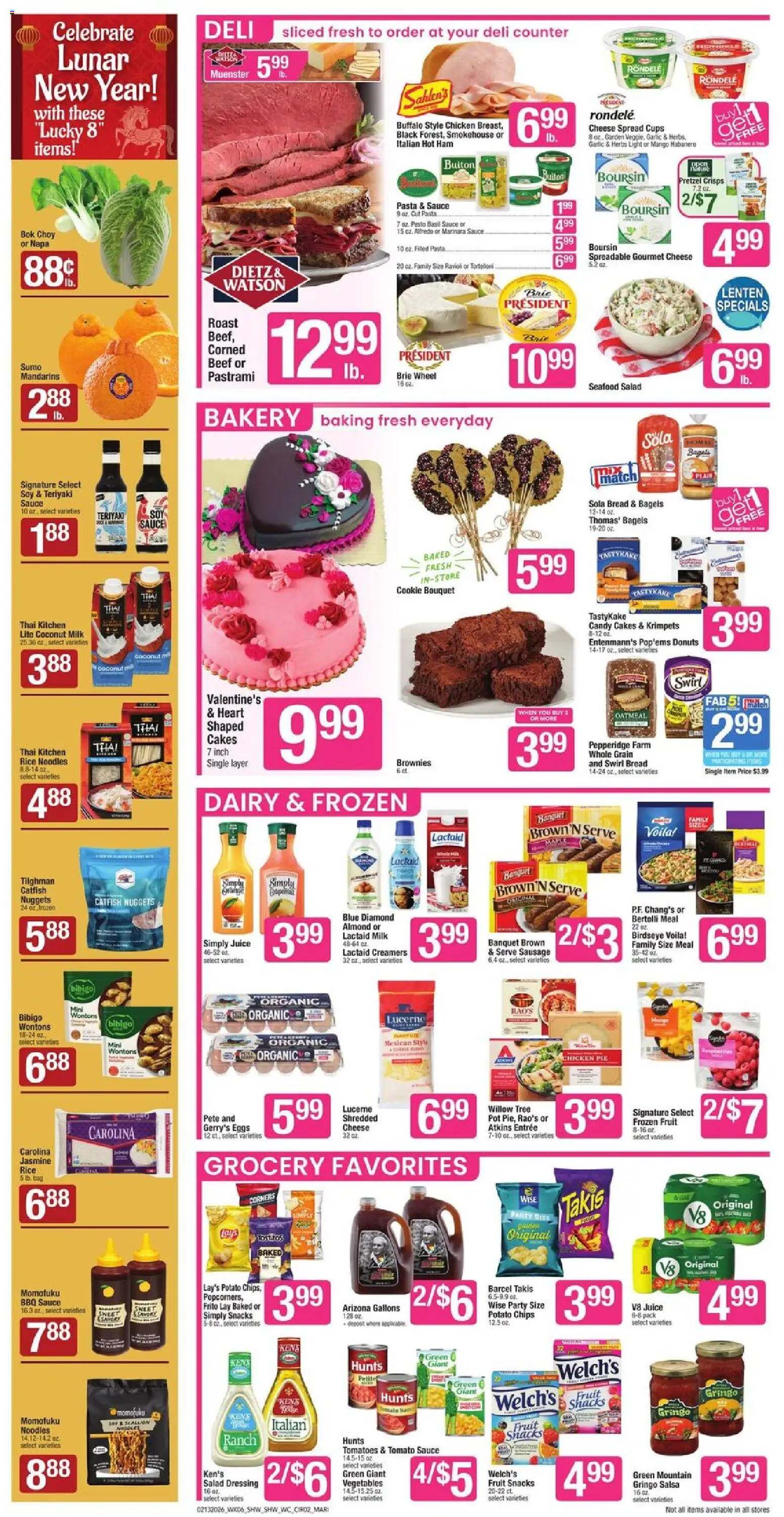Star Market Weekly Ad - MA - valid from 13.02.2026 | Page: 2 | Products: Ham, Beef, Mango, Sausage