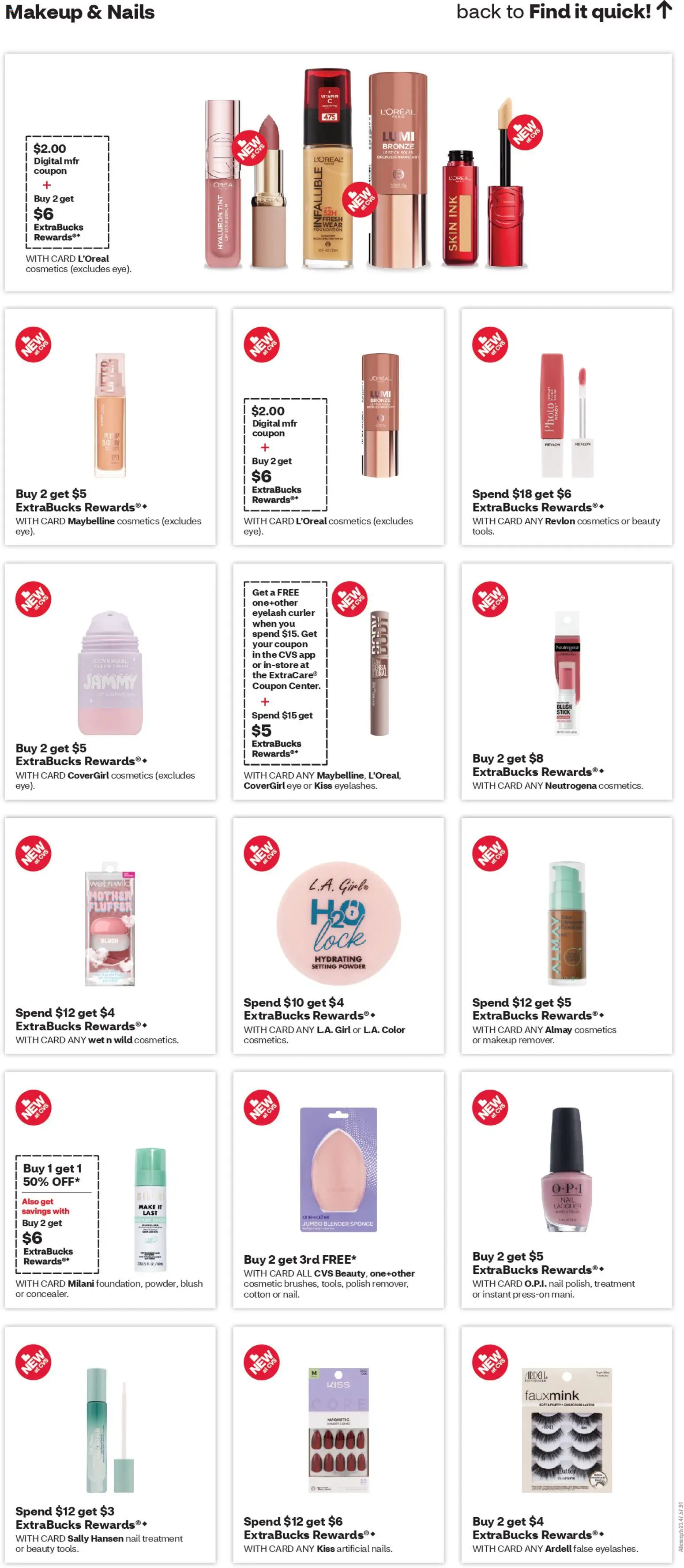 CVS Pharmacy Weekly Ad - valid from 22.02.2026 | Page: 11 | Products: Nail, Powder, Eyelashes, Blender
