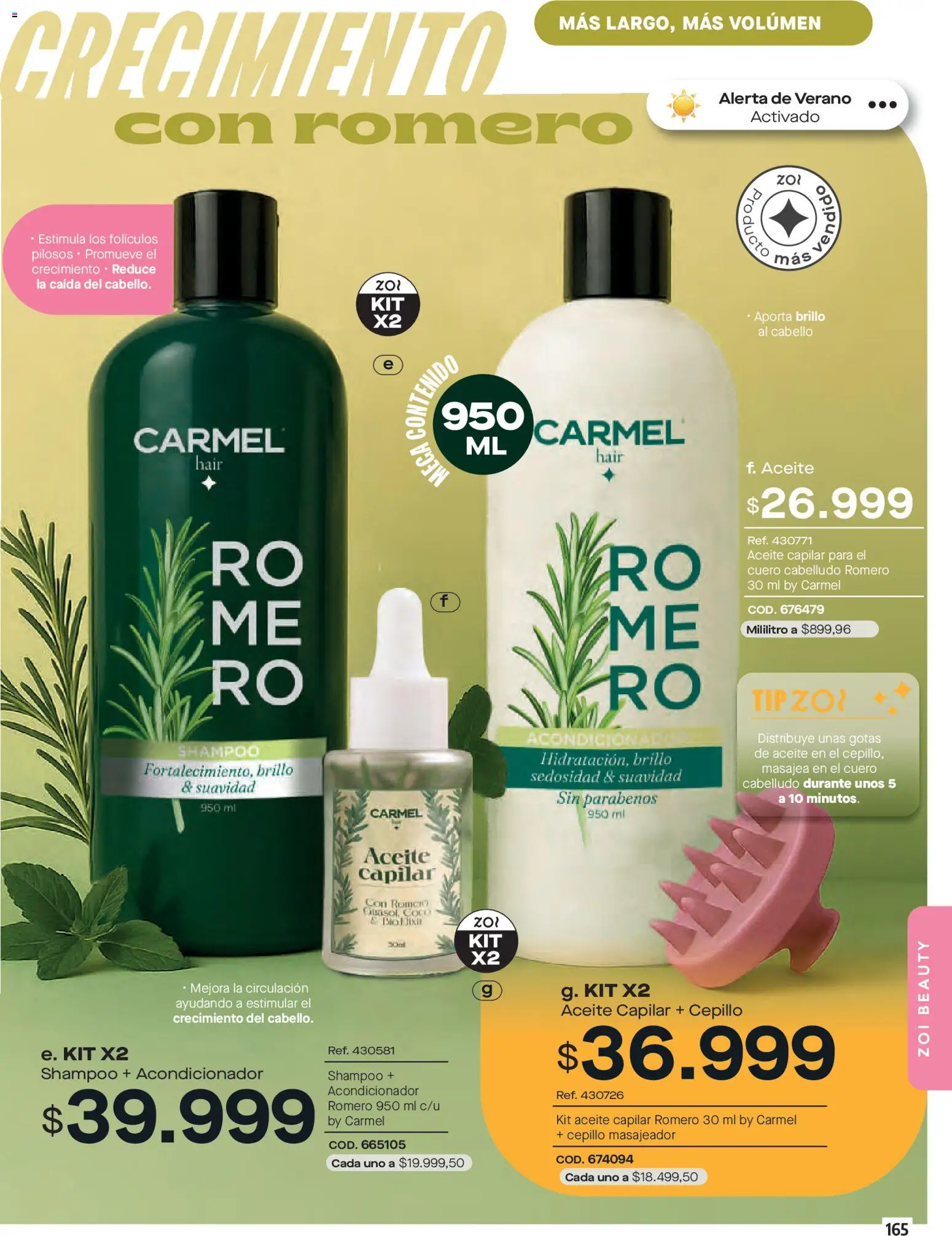 Pacifika revista - valida desde el 01.01.2026 | Página: 165 | Productos: Shampoo, Cepillo, Acondicionador, Aceite