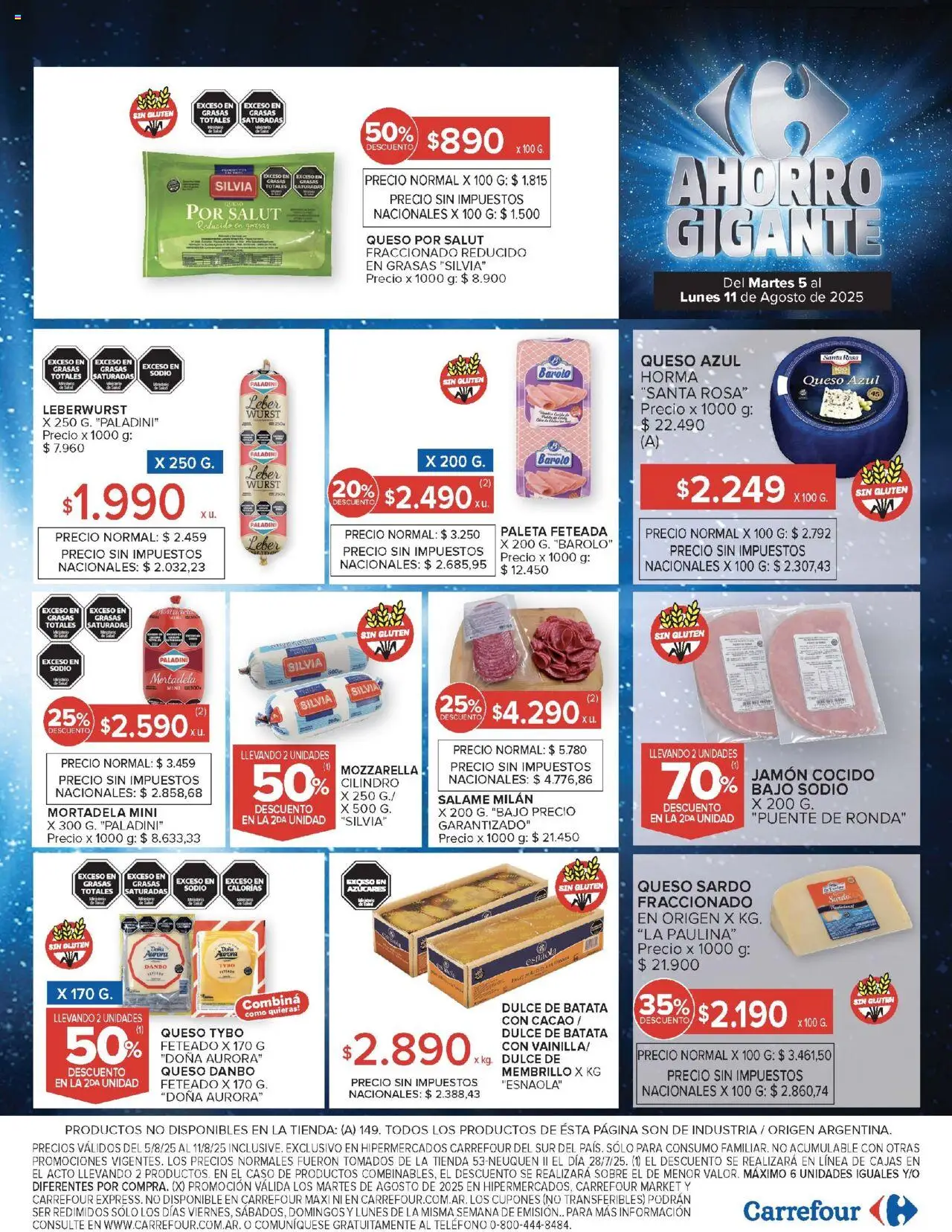 Carrefour ofertas - Comodoro │ válido desde el 05.08.2025 | Página: 16 | Productos: Caso, Sobre, Jamón, Cacao