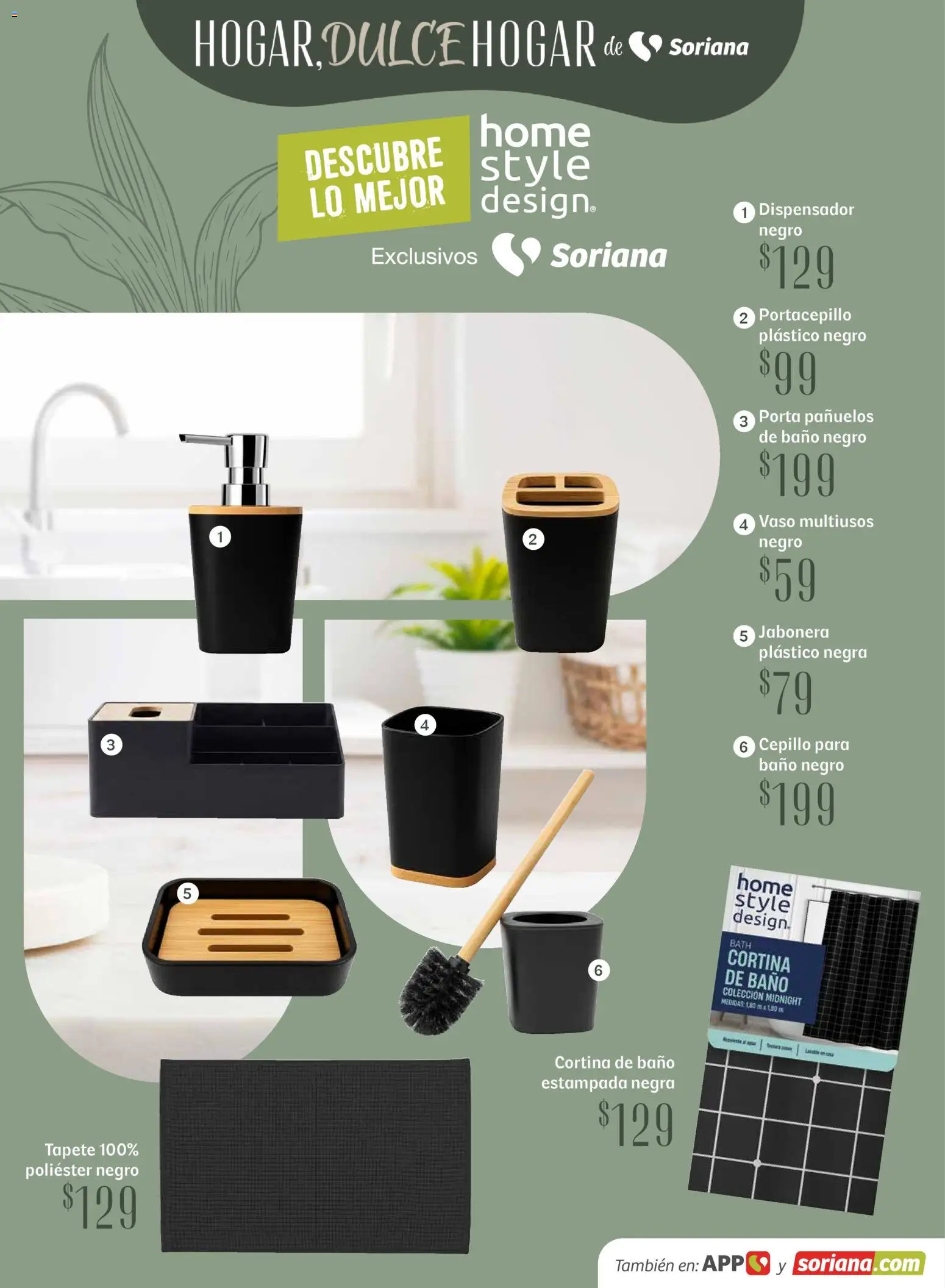 Nuevas ofertas de Soriana válidas en toda la República Mexicana desde el 15.04.2026. ¡Encuentra las mejores ofertas en Soriana Hogar Dulce Hogar Híper Nacional! | Página: 29 | Productos: Cepillo, Baño, Jabonera, Tapete