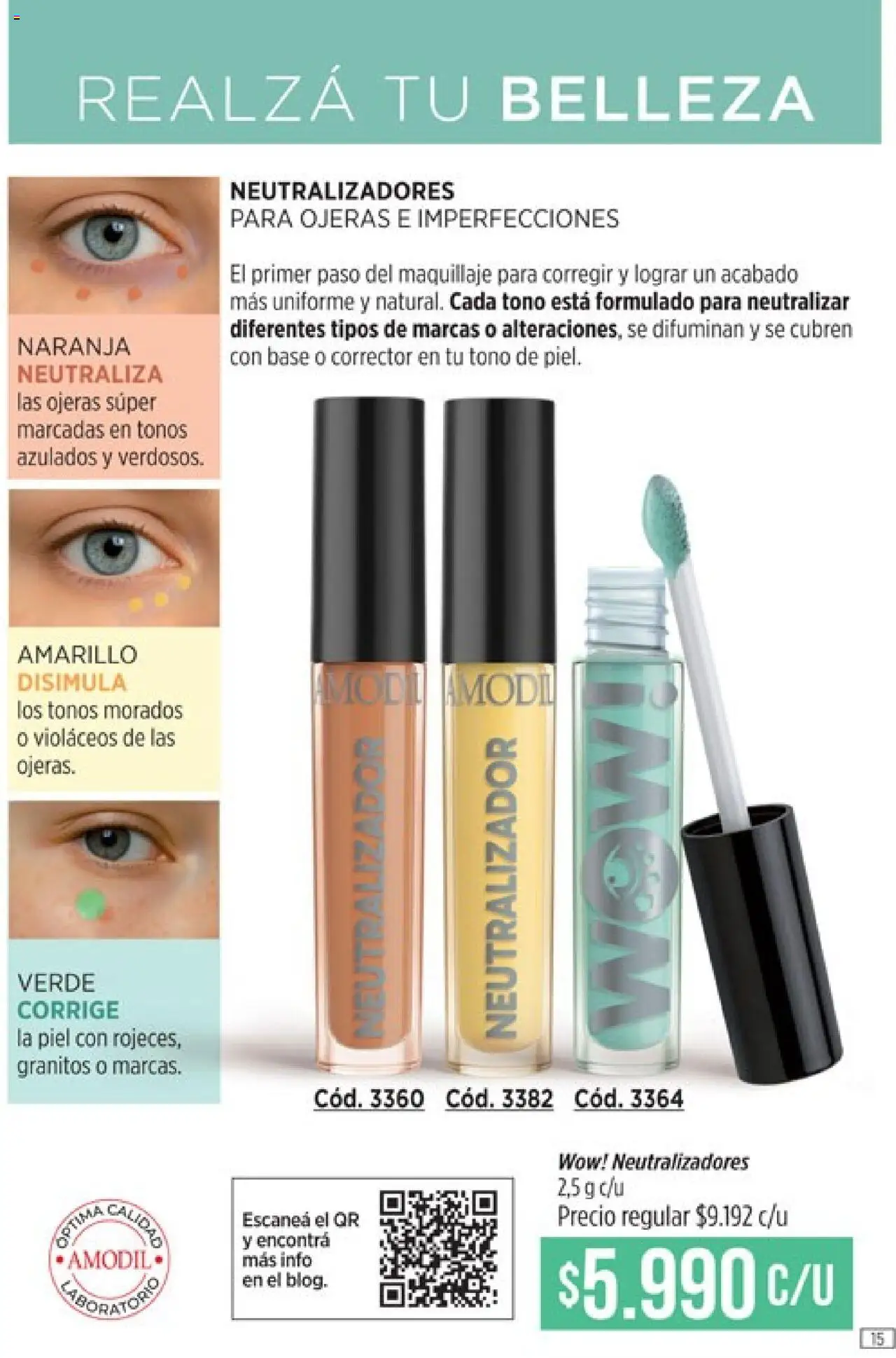 Catálogo Amodil Campaña 12 │ válido desde el 26.06.2025 | Página: 15 | Productos: Maquillaje