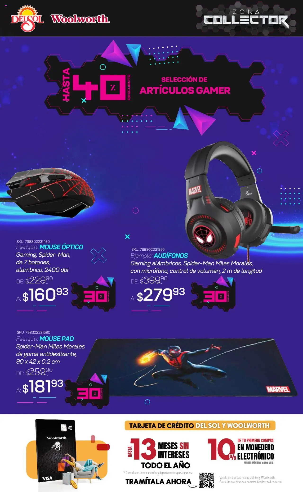 Nuevas ofertas de Del Sol y Woolworth válidas en toda la República Mexicana desde el 12.06.2025. ¡Encuentra las mejores ofertas en Del Sol y Woolworth catálogo Zona Collector ! | Página: 9