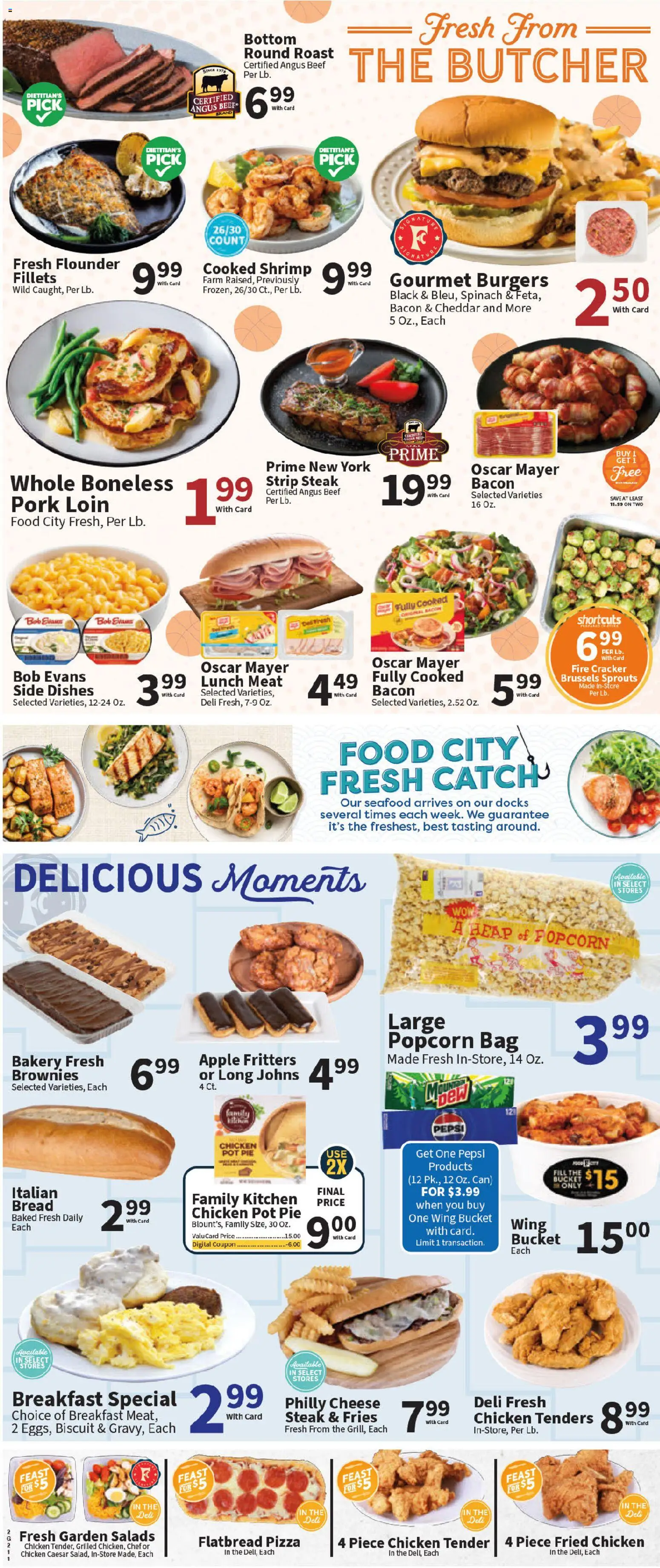 Food City Weekly Ad - valid from 25.03.2026 | Page: 4 | Products: Cheese, Pork, Seafood, Bag