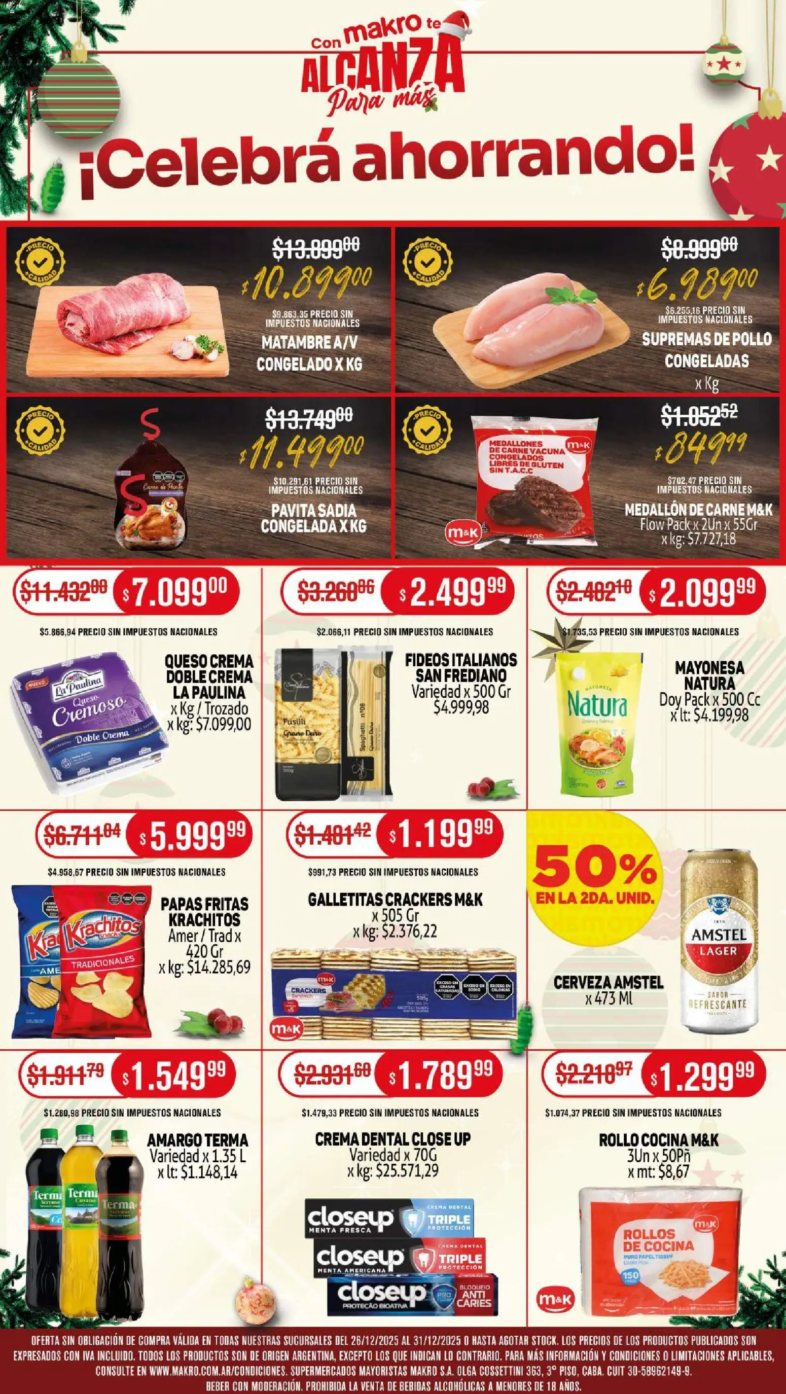 Makro ofertas │ válido desde el 01.12.2025 | Página: 1 | Productos: Cocina, Pollo, Té, Crema