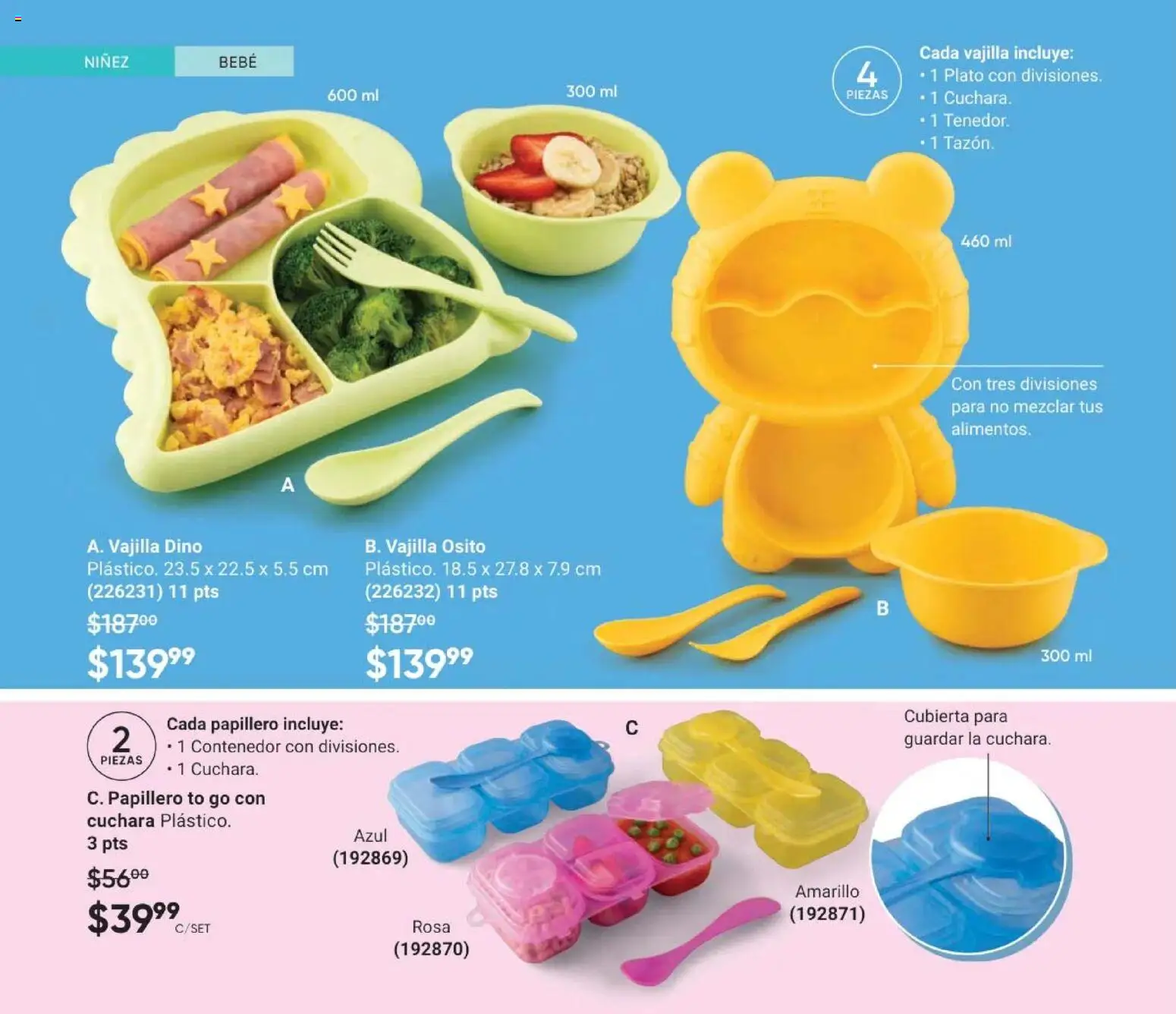 Nuevas ofertas de AVON válidas en toda la República Mexicana desde el 08.05.2026. ¡Encuentra las mejores ofertas en AVON Casa & Estilo 8 2026! | Página: 164 | Productos: Contenedor, Cuchara