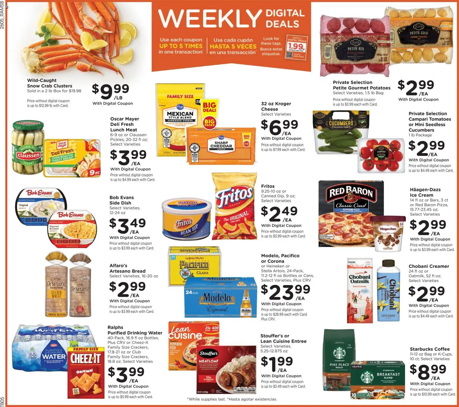 Ralphs Weekly Ad - valid from 04.03.2026 | Page: 2 | Products: Cheese, Bread, Potatoes, Oven