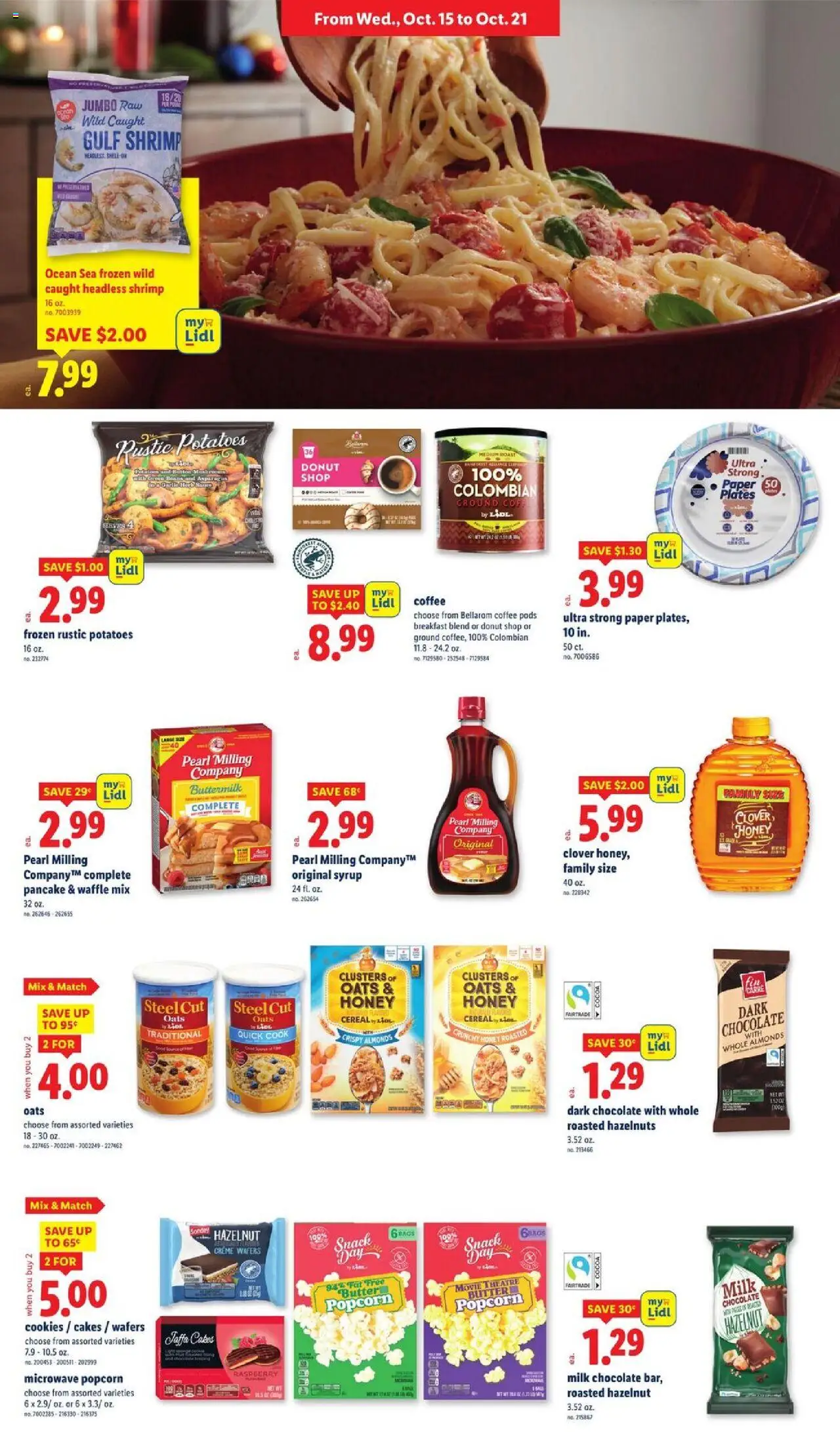 Lidl Weekly Ad - valid from 15.10.2025 | Page: 3 | Products: Asparagus, Milk, Microwave, Cookies