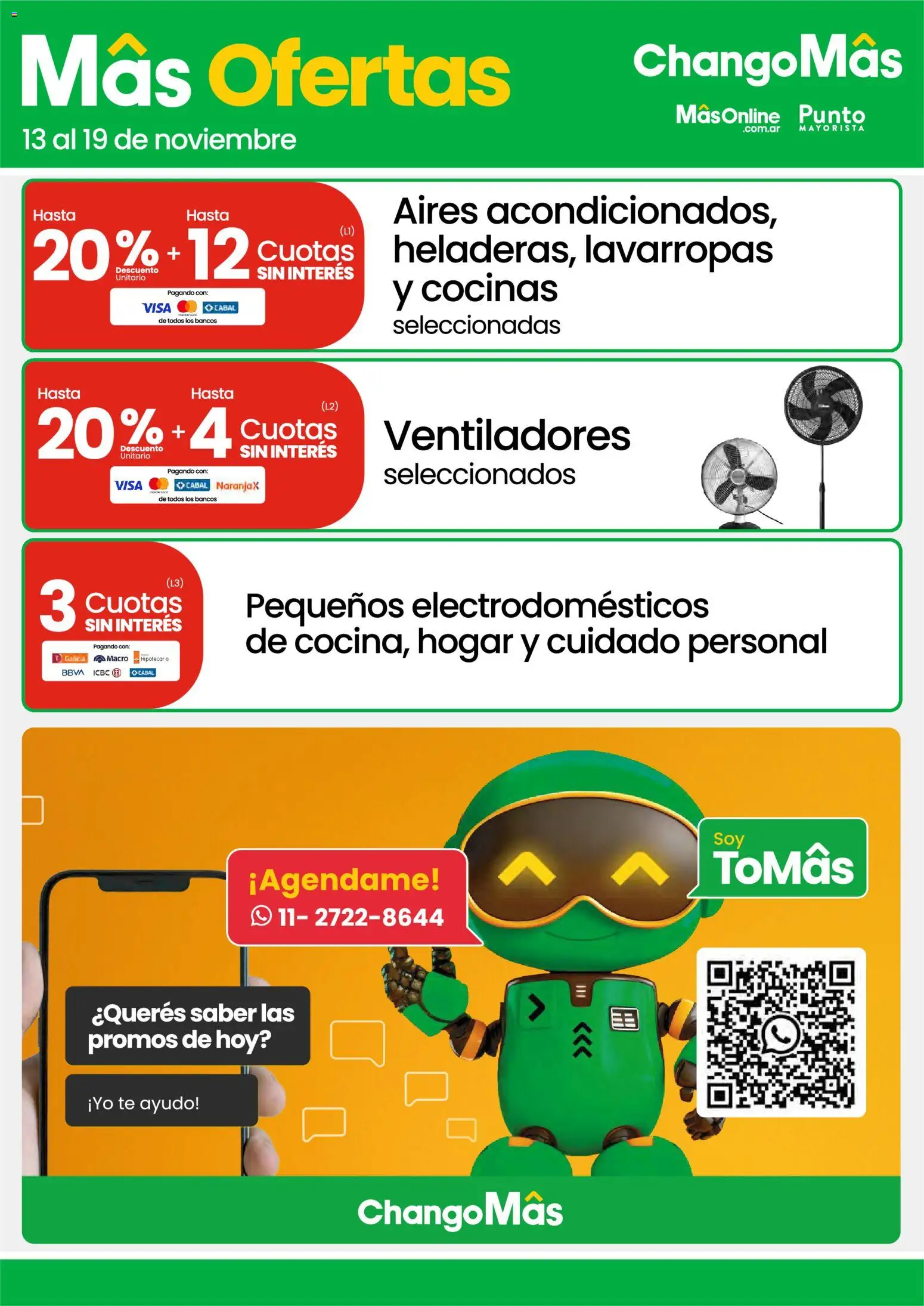 Changomas ofertas │ válido desde el 13.11.2025 | Página: 8 | Productos: Lavarropas, Té