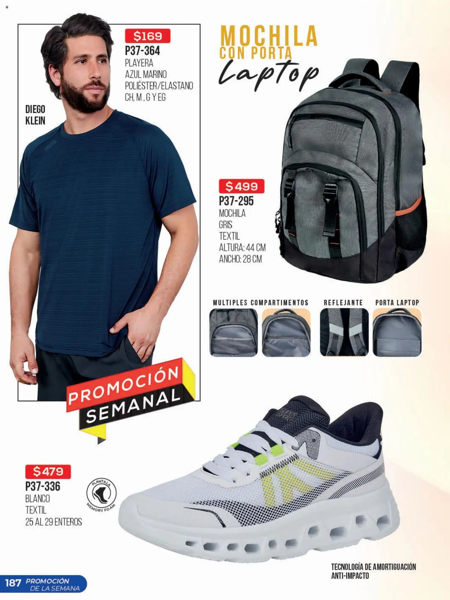 Nuevas ofertas de Cklass válidas en toda la República Mexicana desde el 03.03.2026. ¡Encuentra las mejores ofertas en Cklass catálogo Promo semanal! | Página: 188 | Productos: Mochila, Playera