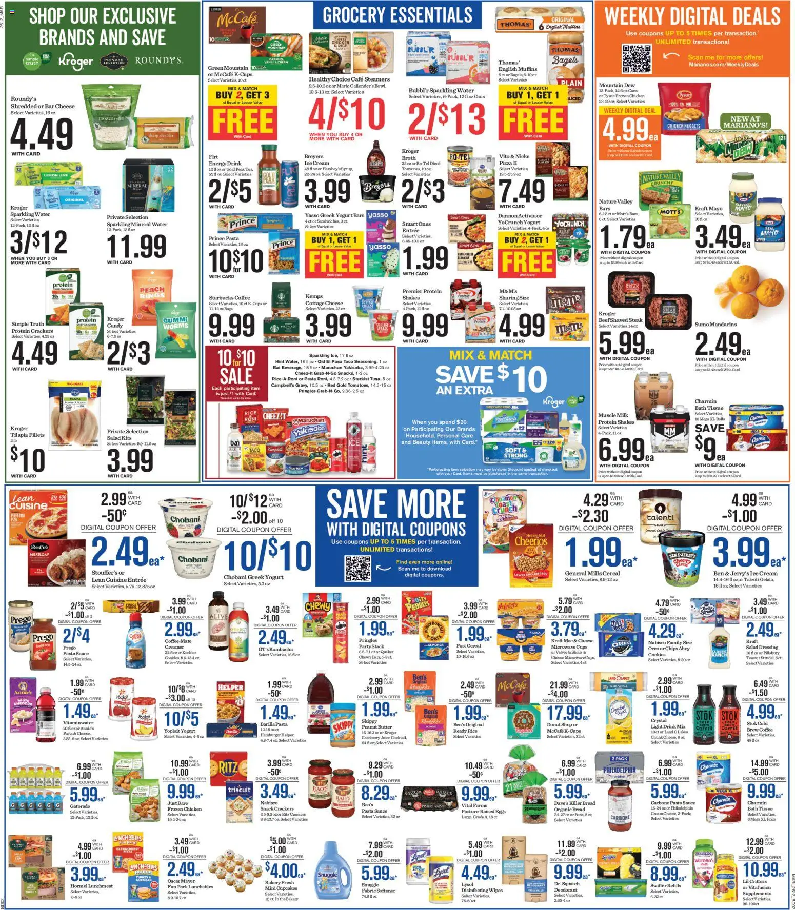 Mariano's Weekly Ad - valid from 22.04.2026 | Page: 5 | Products: Bakery, Juice, Fabric softener, Sauce