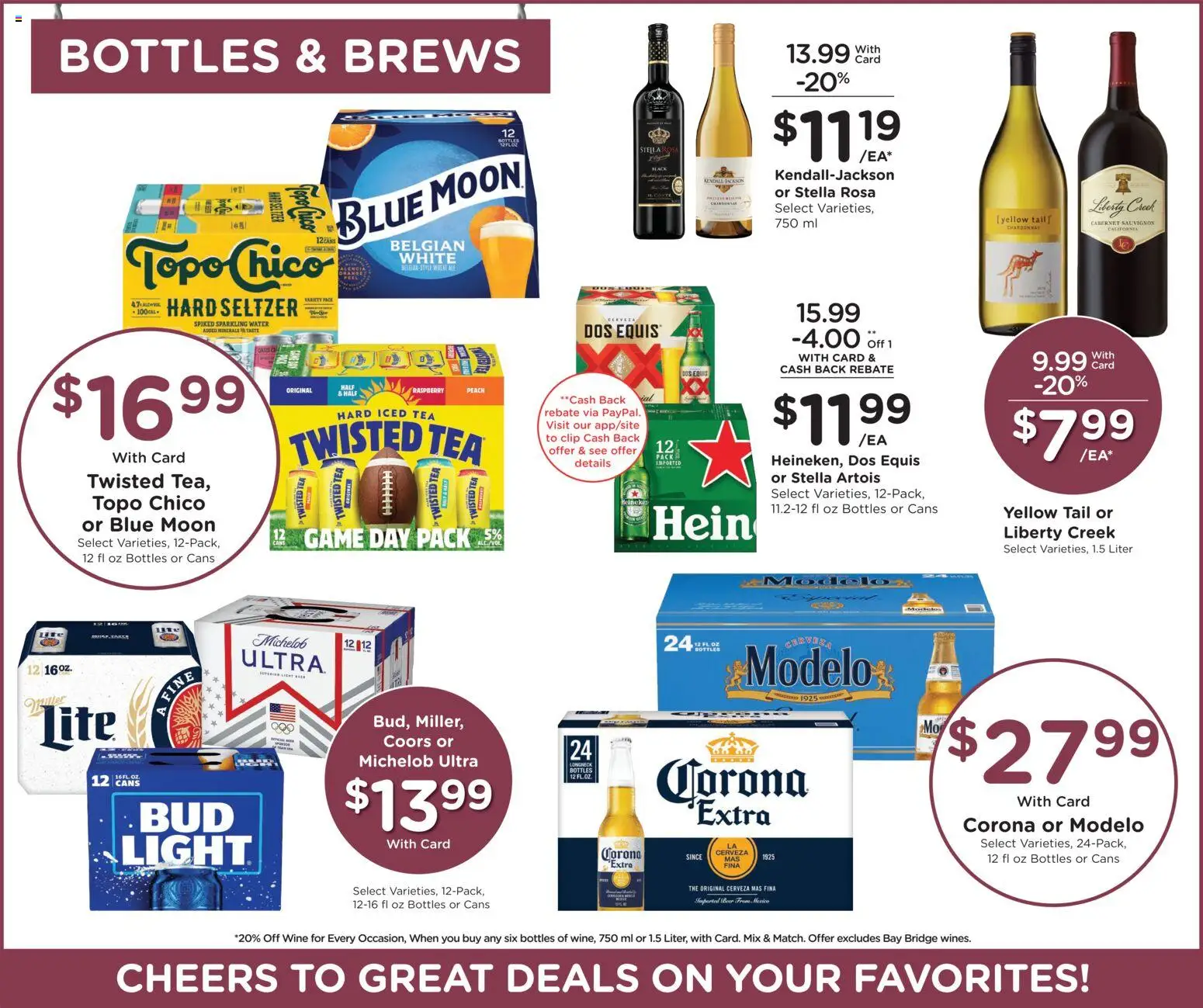 Smith's Weekly Ad - ID - valid from 04.02.2026 | Page: 12 | Products: Wine, Tea, Water, Game