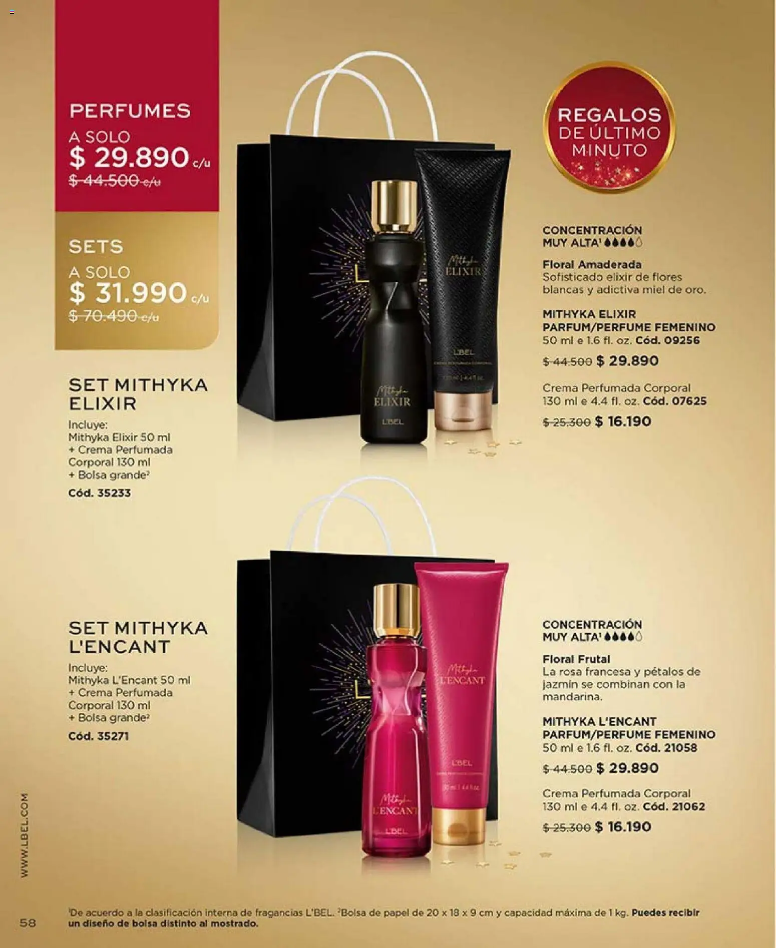 Catálogo L'Bel Campaña 1 │ válido desde el 01.01.2026 | Página: 58 | Productos: Bolsa, Crema