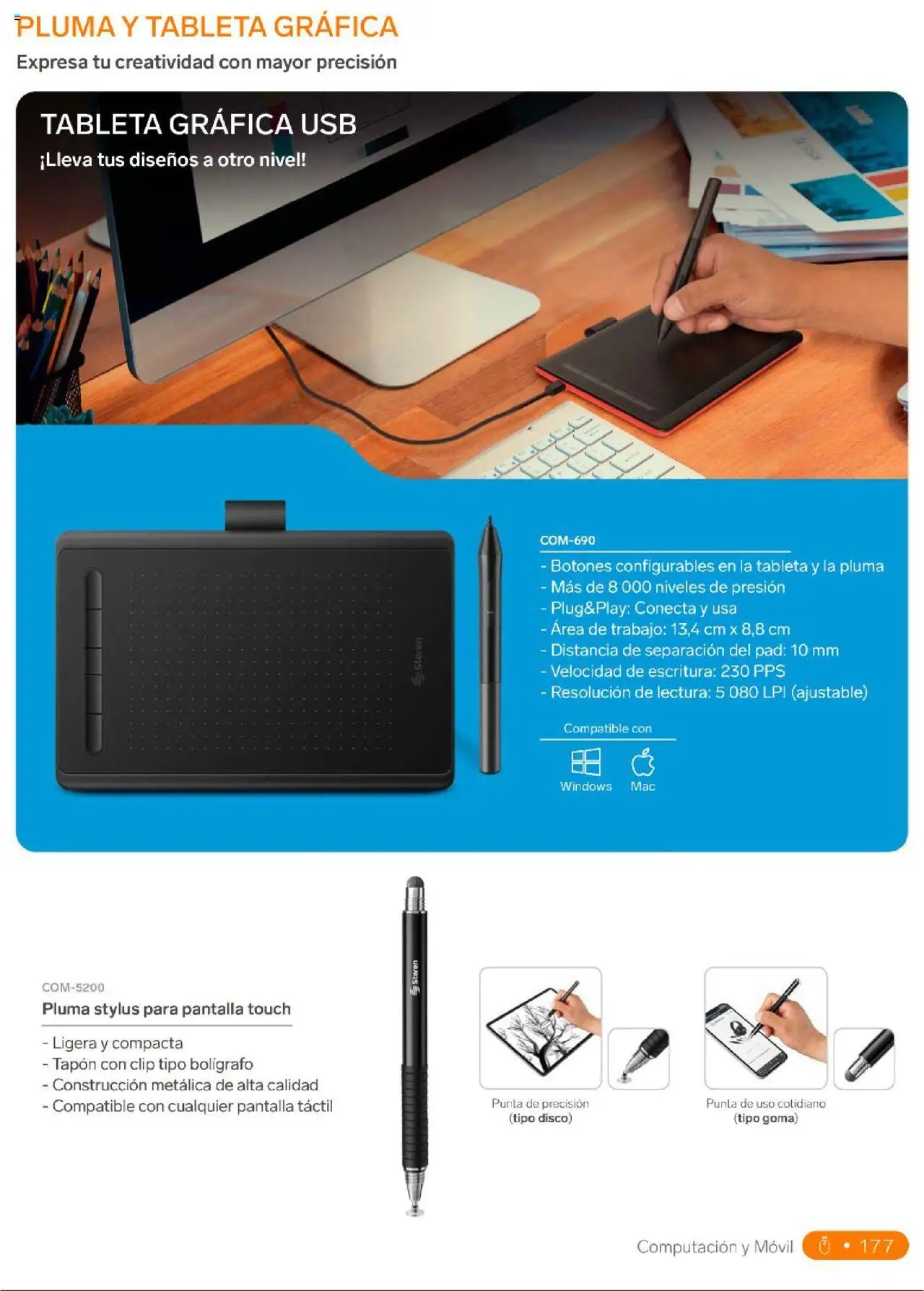 Nuevas ofertas de Steren válidas en toda la República Mexicana desde el 01.01.2025. ¡Encuentra las mejores ofertas en Steren catálogo! | Página: 195 | Productos: Usb, Movil, Disco, Tableta