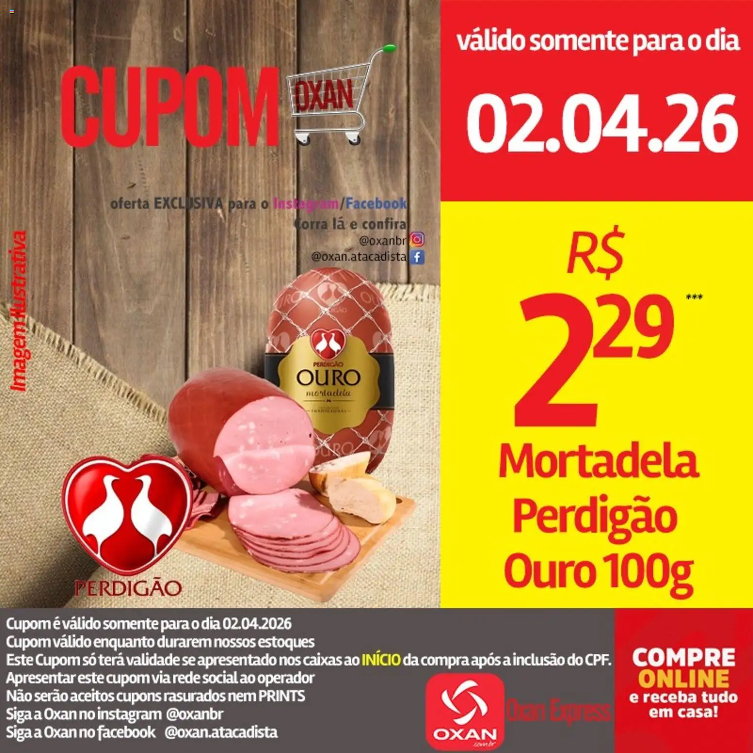 Oxan Atacadista Folheto - válido de 02.04.2026 | Página: 7 | Produtos: Mortadela