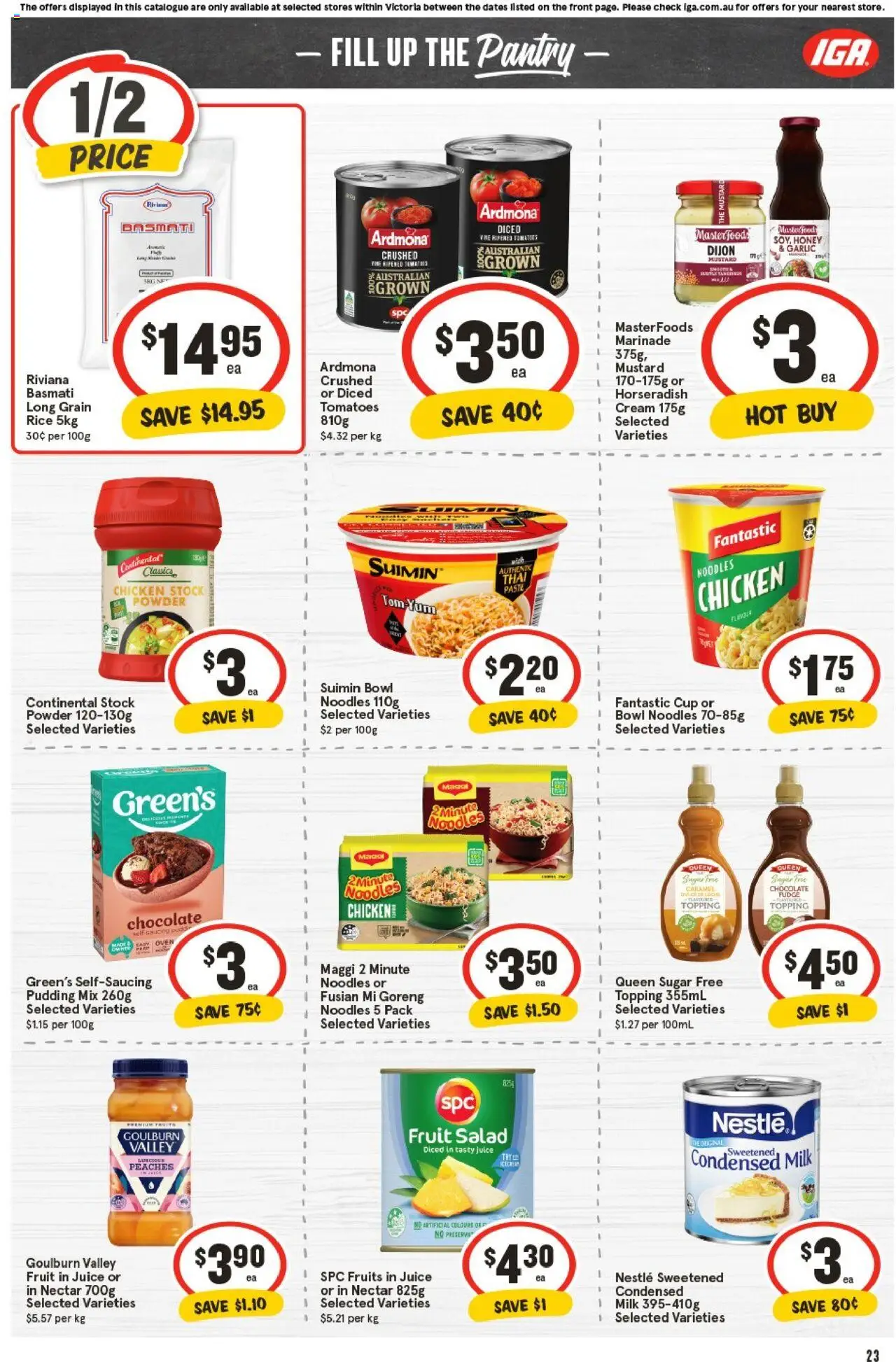 IGA catalogue - valid from 22.10.2025 | Page: 22 | Products: Yoghurt, Juice, Sauce, Sugar