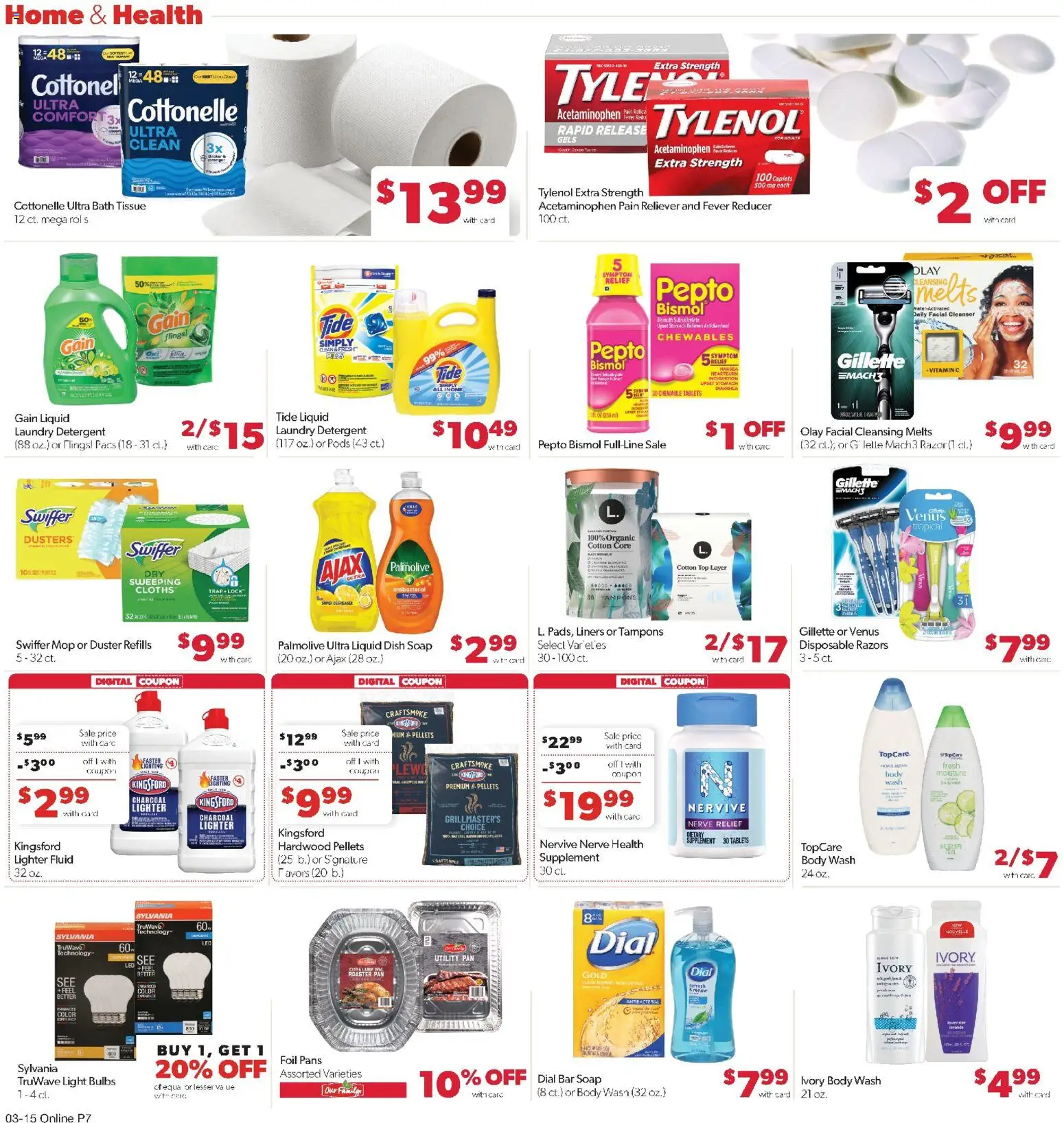 Family Fare Weekly Ad - valid from 15.03.2026 | Page: 12 | Products: Bath, Tampons, Bar Soap, Body Wash