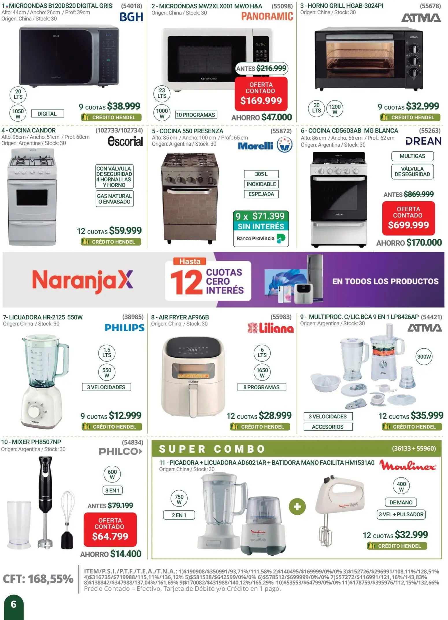 Hendel catálogo │ válido desde el 01.03.2026 | Página: 6 | Productos: Horno, Cocina, Banco, Licuadora