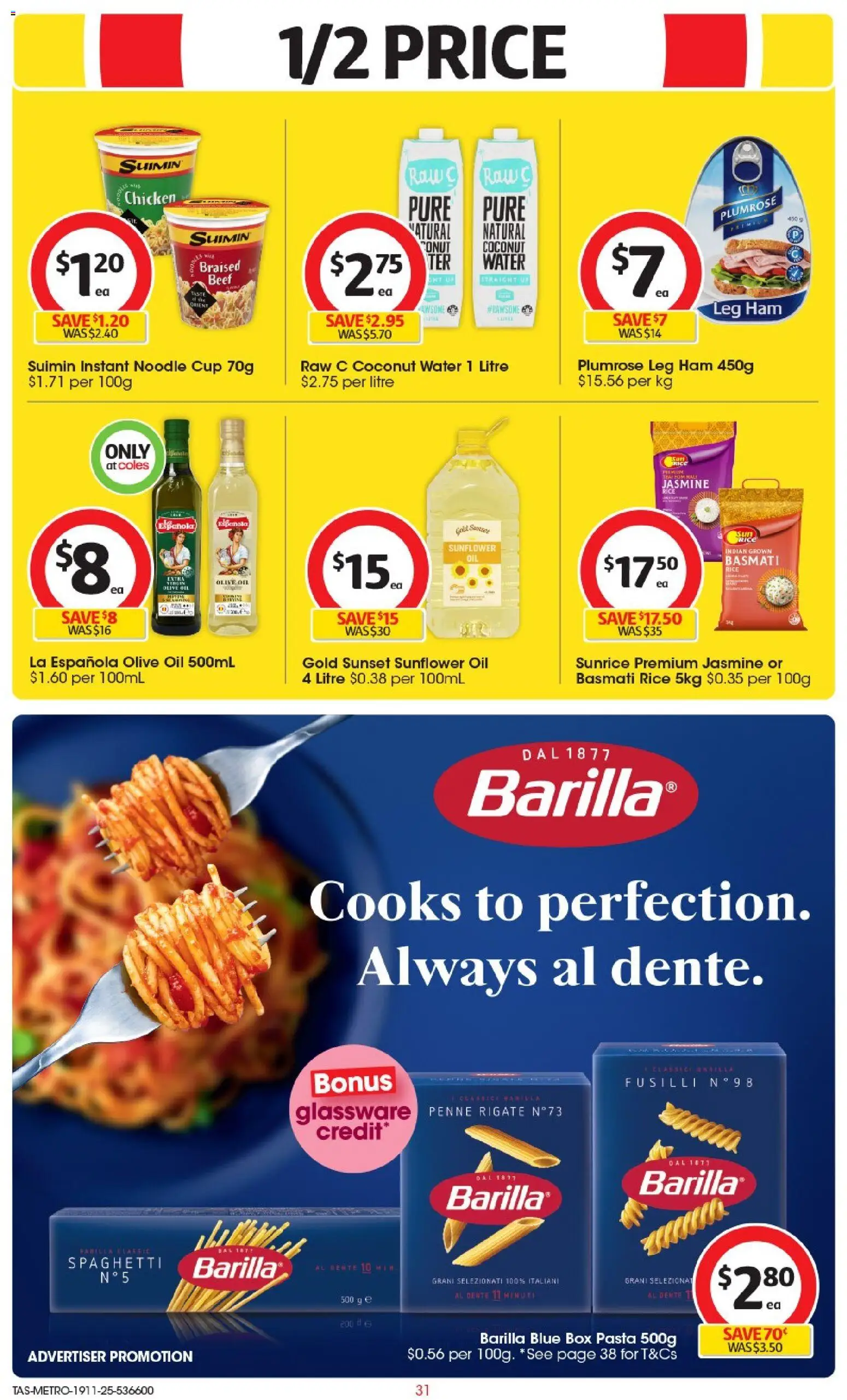 Coles catalogue - valid from 19.11.2025 | Page: 32 | Products: Glassware, Chicken, Beef, Olive oil