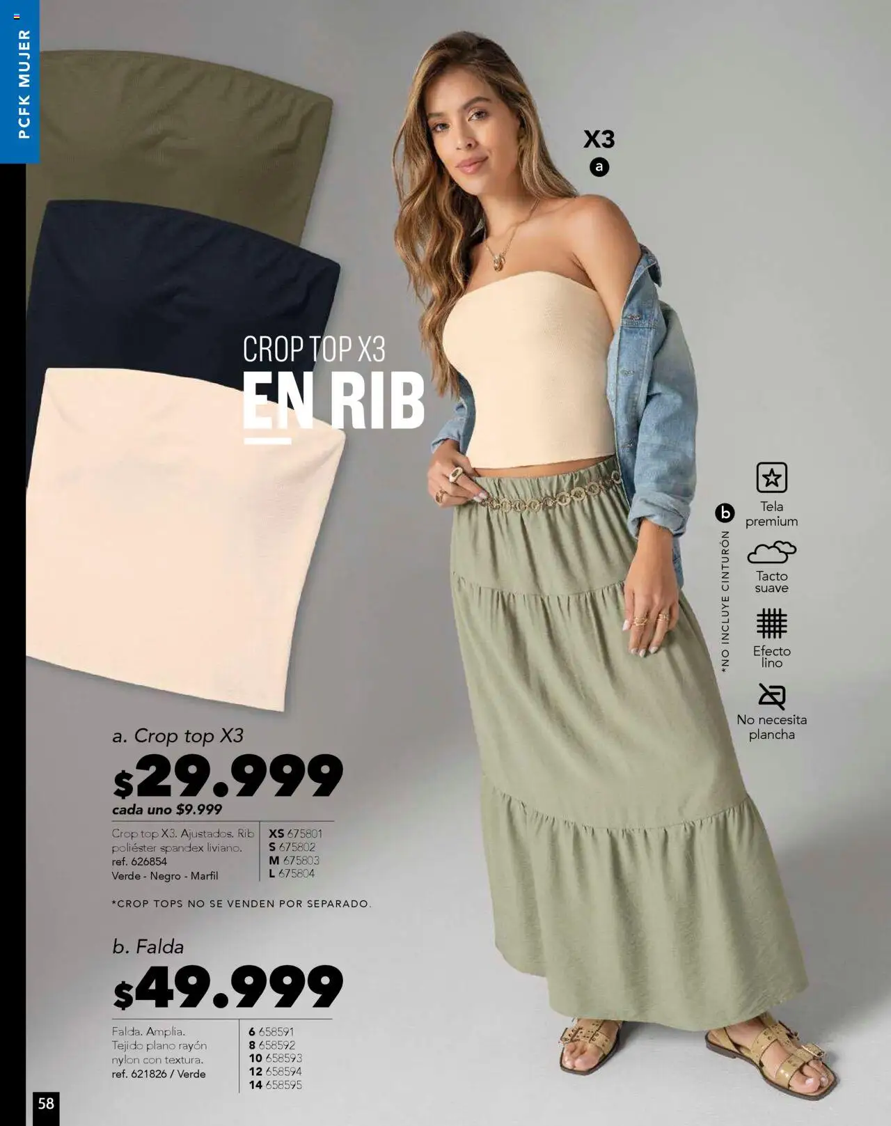 Pacifika revista - valida desde el 10.09.2025 | Página: 60 | Productos: Plancha, Cinturón, Falda, Top
