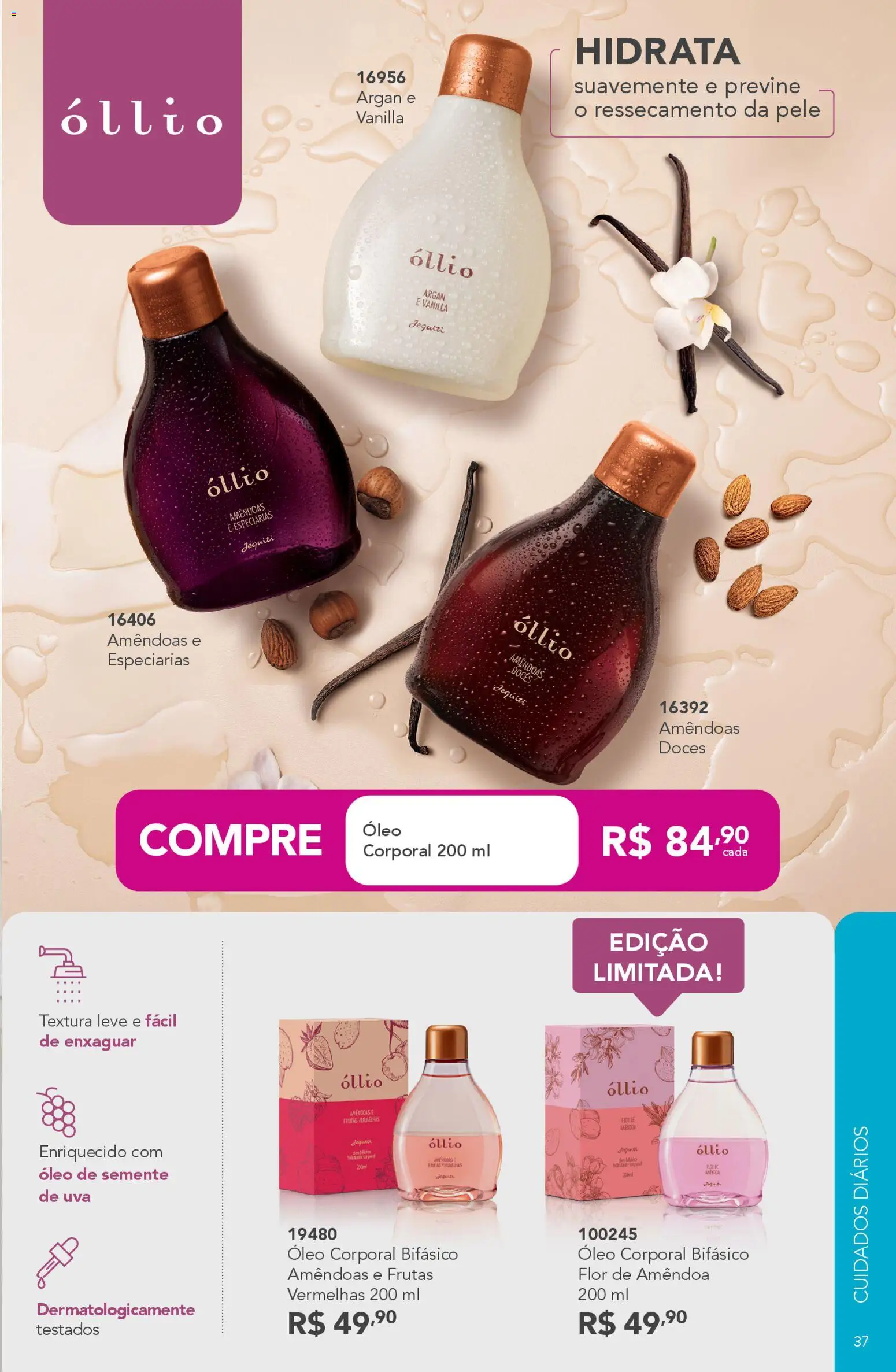 Jequiti Folheto - válido de 30.01.2026 | Página: 37 | Produtos: Óleo, Doces, Amêndoas