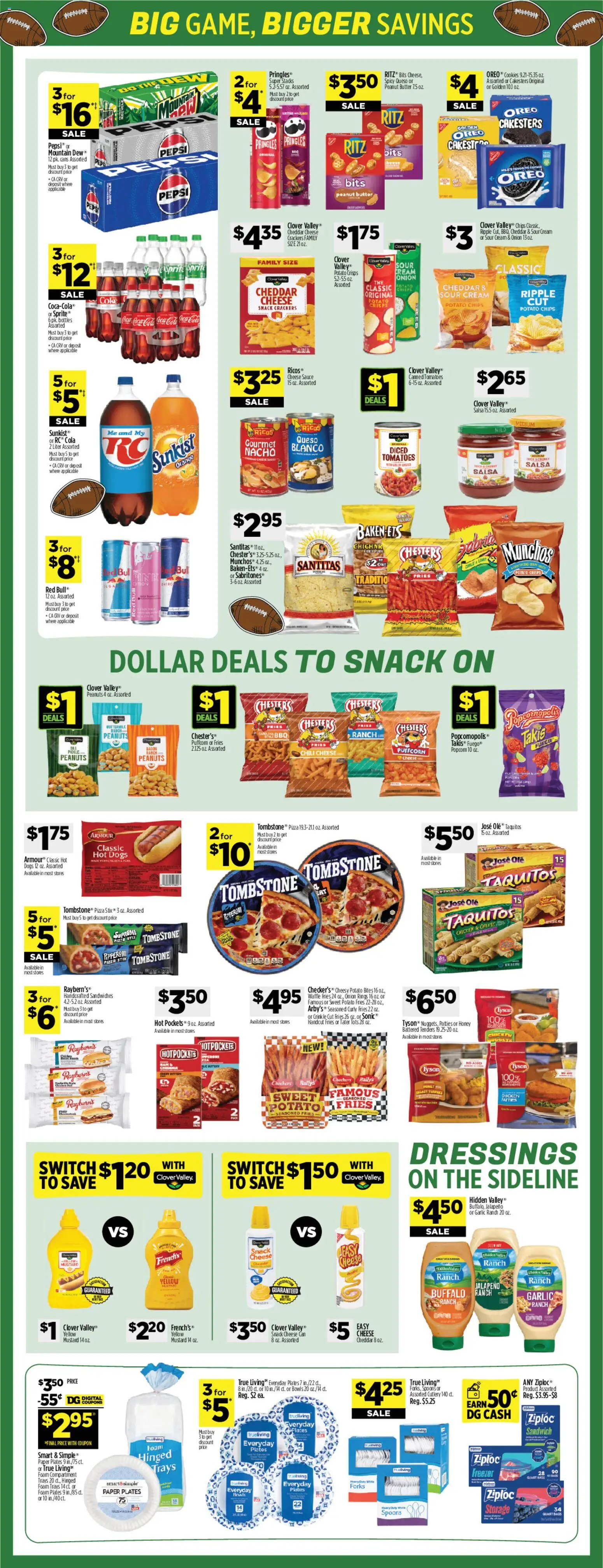 Dollar General Weekly Ad - valid from 25.01.2026 | Page: 3 | Products: Cheese, Chips, Cream, Sauce