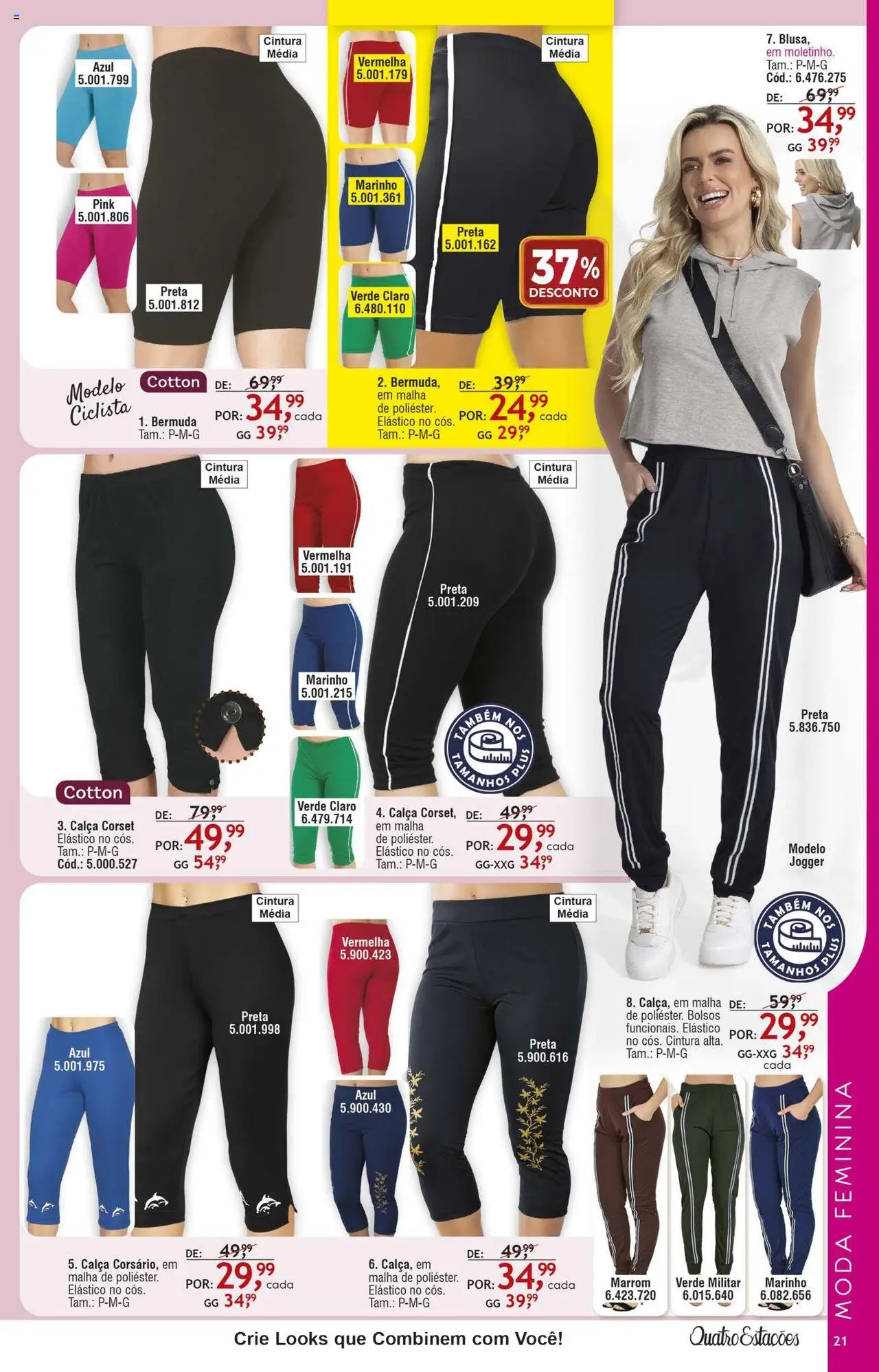 Quatro Estações Folheto - válido de 01.08.2025 | Página: 17 | Produtos: Corset, Calça