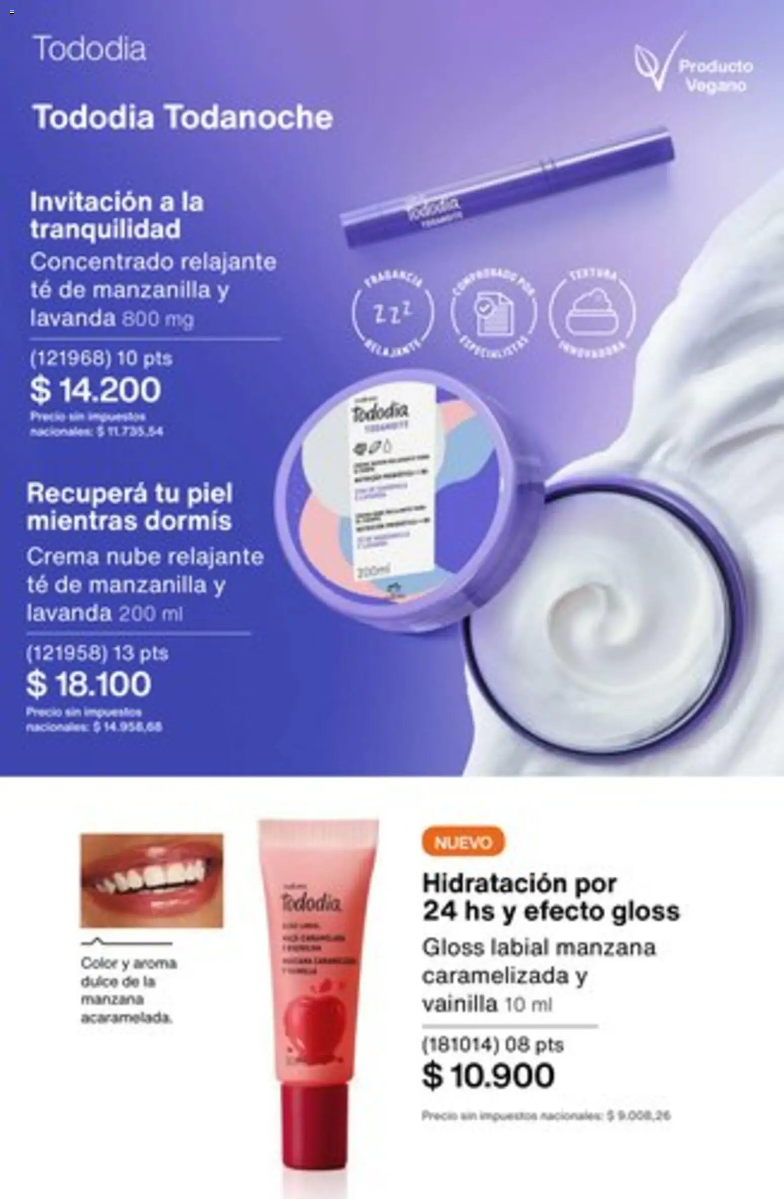Catálogo Natura Ciclo 1/2026 │ válido desde el 04.12.2025 | Página: 186 | Productos: Manzana, Té, Crema